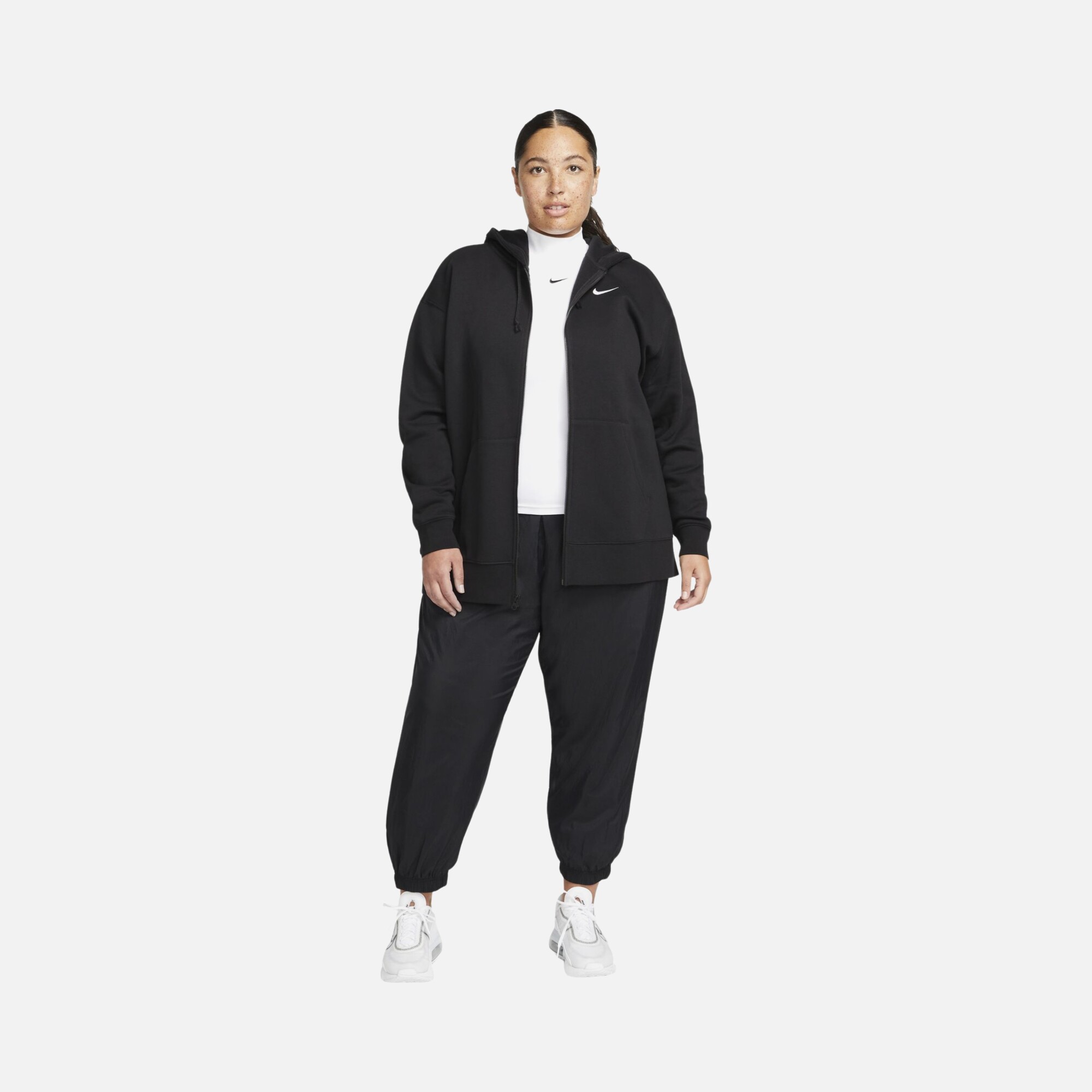 Nike Sportswear Essentials Collection Fleece Oversized Full-Zip Hoodie Kadın Sweatshirt