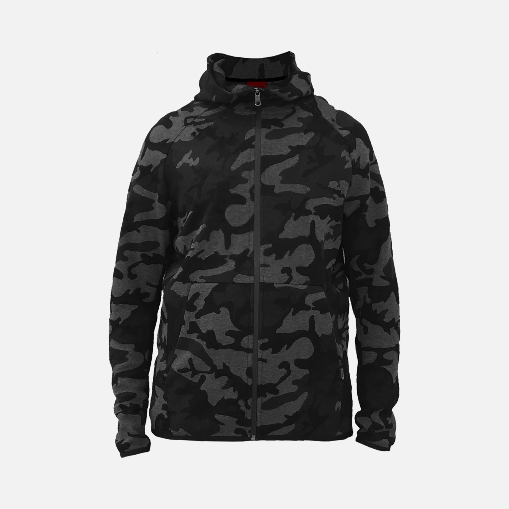 John Frank Identity Camouflage Full-Zip Hoodie Erkek Sweatshirt