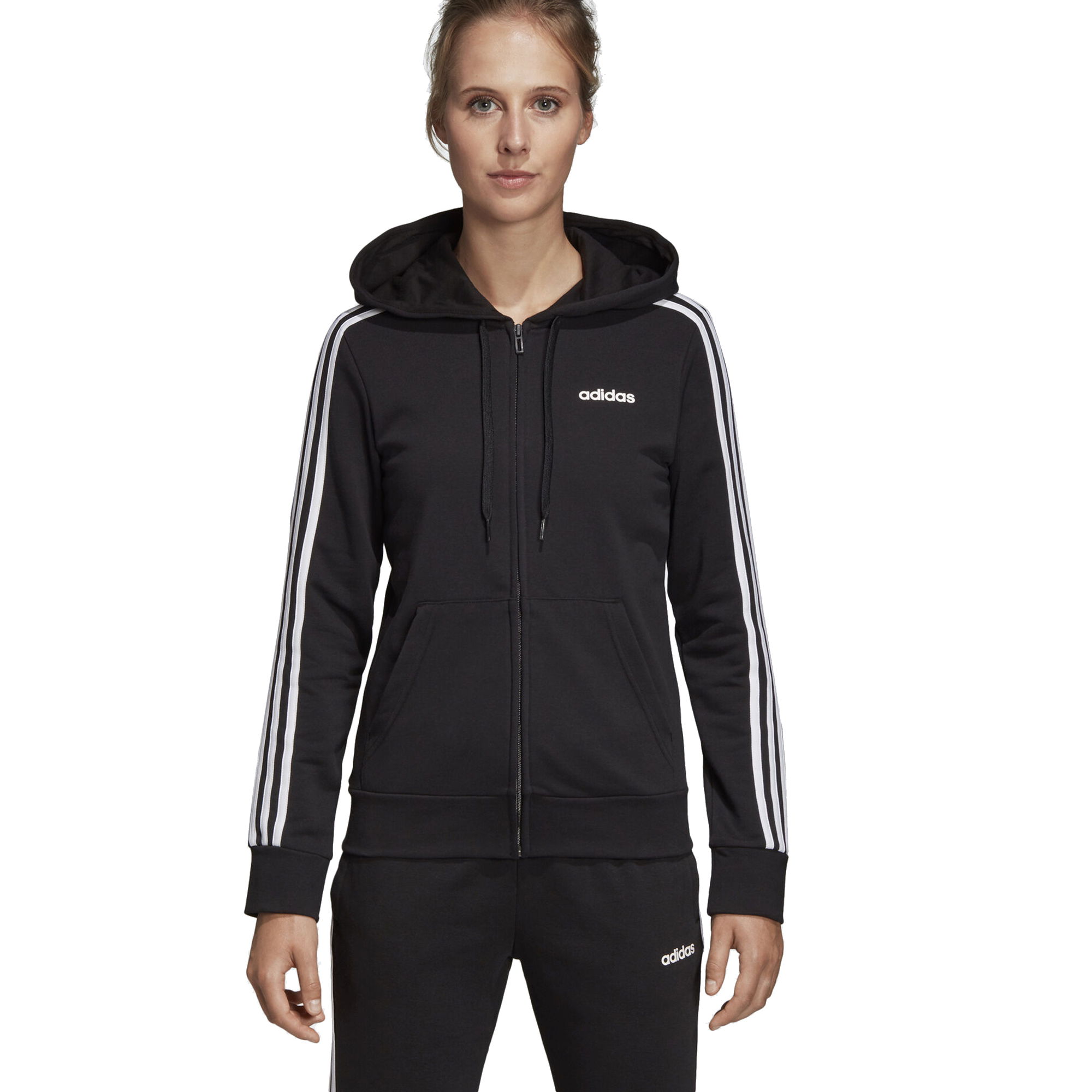 adidas Essentials 3-Stripes Full-Zip Hoodie Kadın Ceket