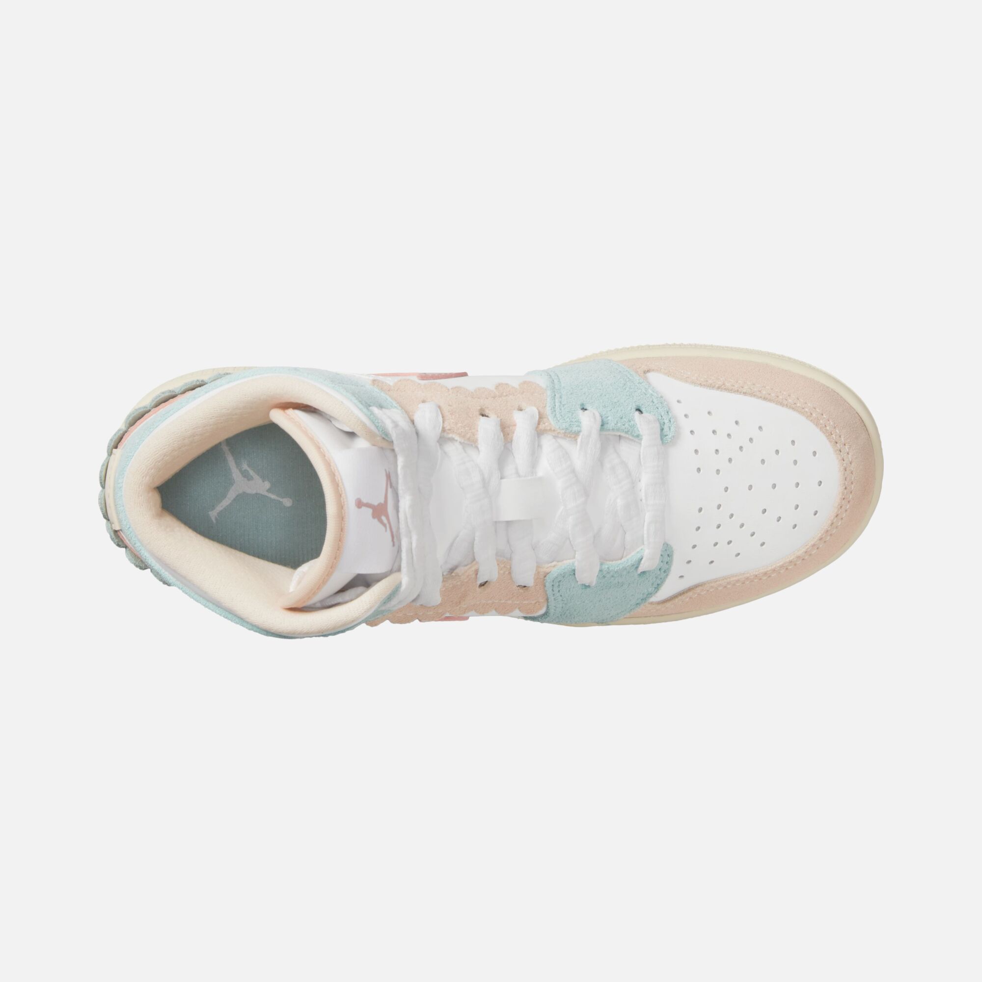 Nike Air Jordan 1 Mid SE ''Scalloped Edge Suede Details'' (GS) Spor Ayakkabı