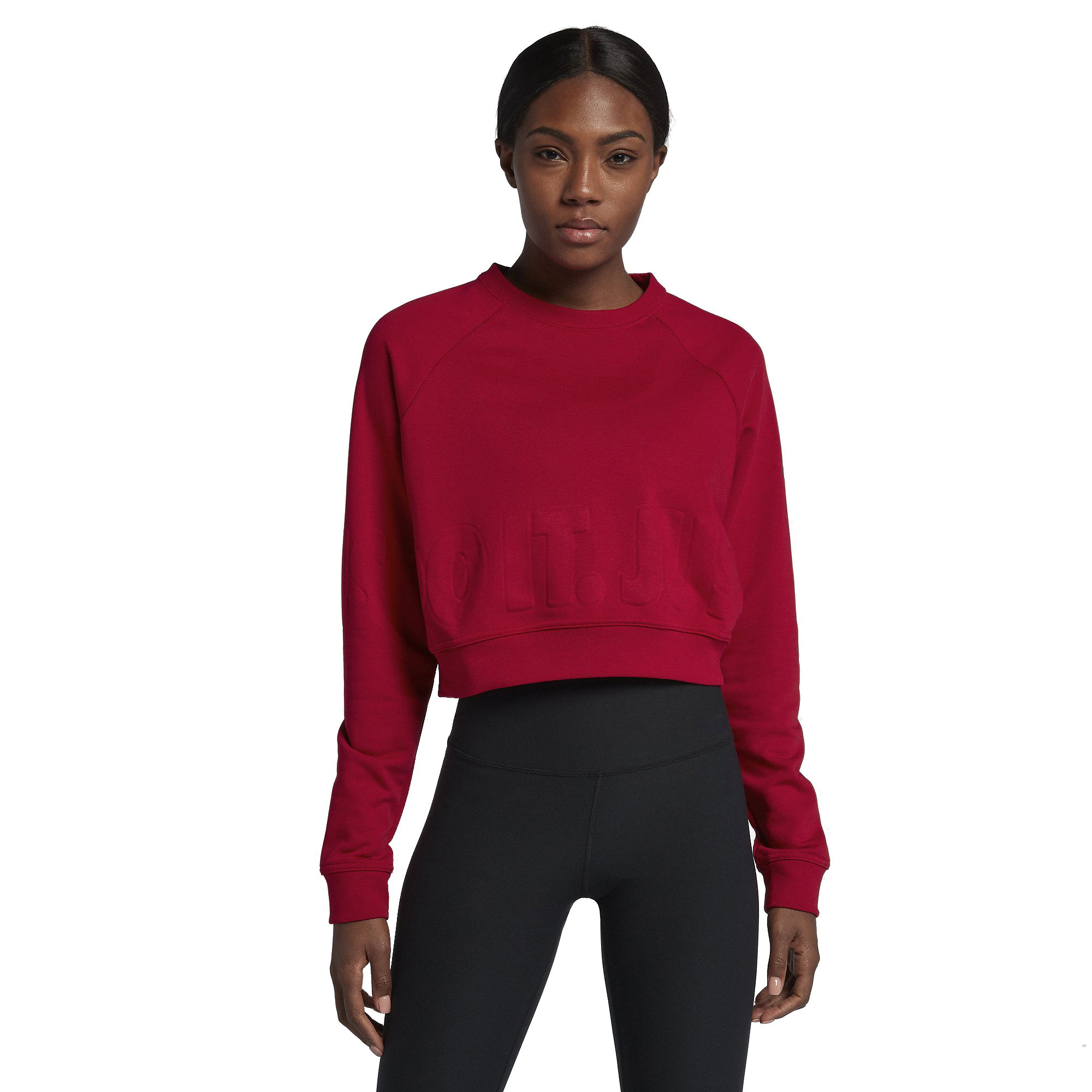 Nike Pullover Versa Just Do It Graphic Training Crop Kadın Sweatshirt