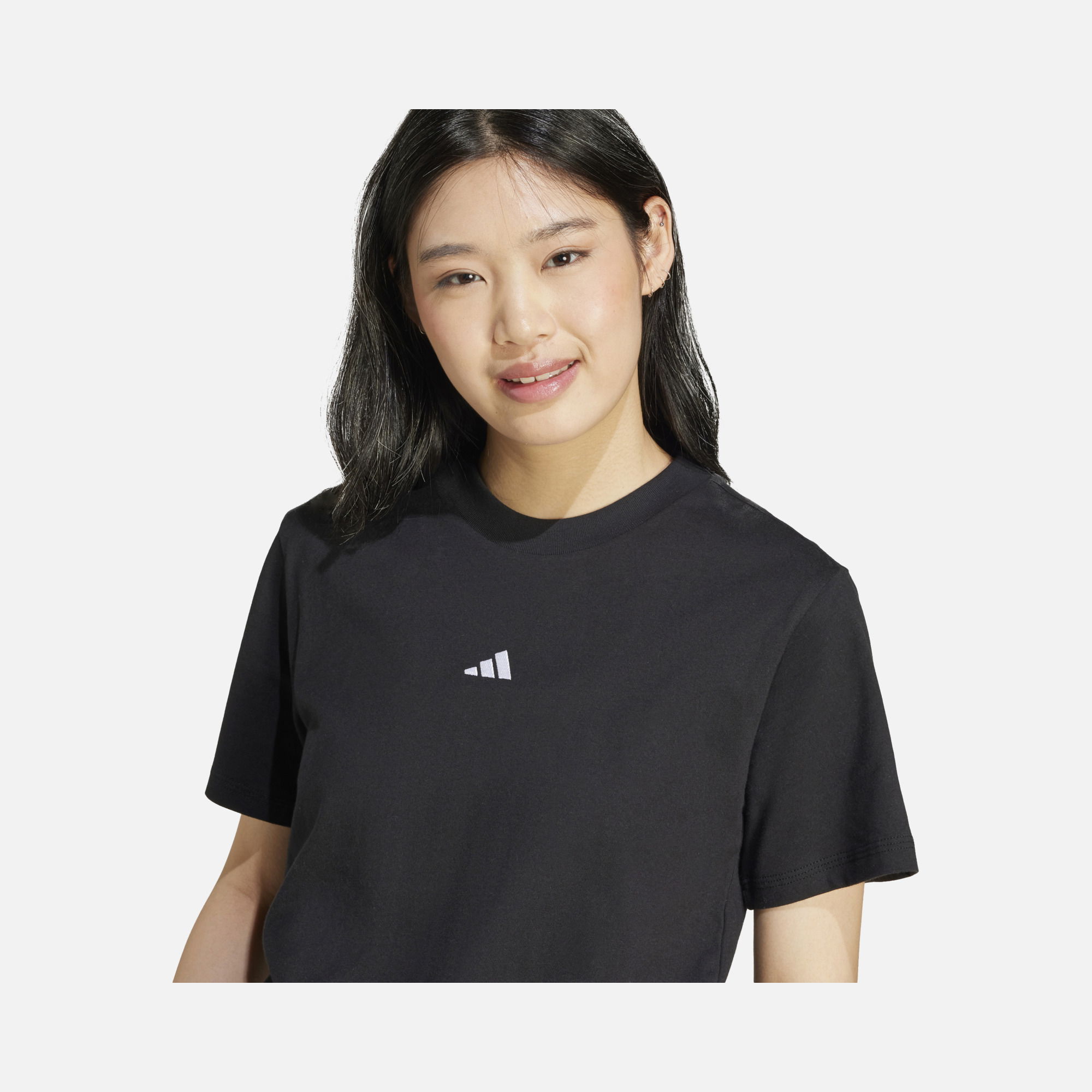 adidas Sportswear Essentials Small Logo Cotton Crew Neck Short-Sleeve Kadın Tişört