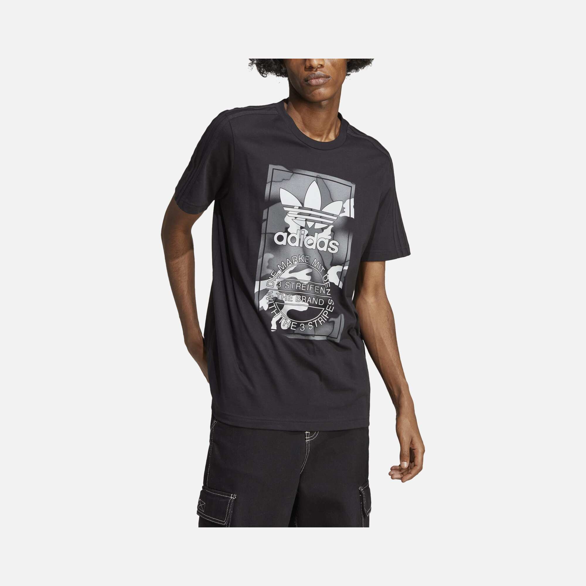 adidas Sportswear Graphic Camouflage Tongue Short-Sleeve Erkek Tişört