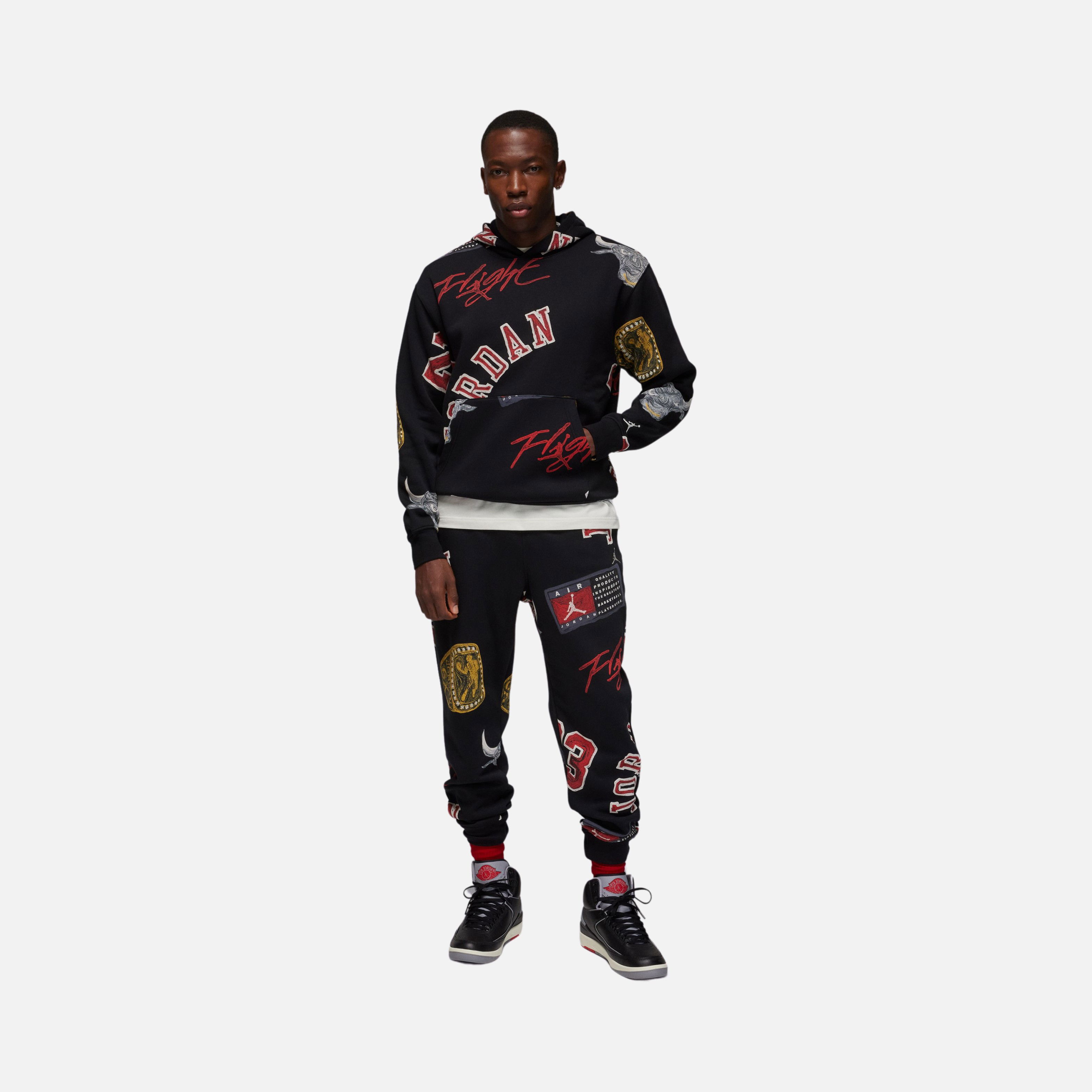 Nike Jordan Essentials Fleece All-Over Printed Erkek Eşofman Altı