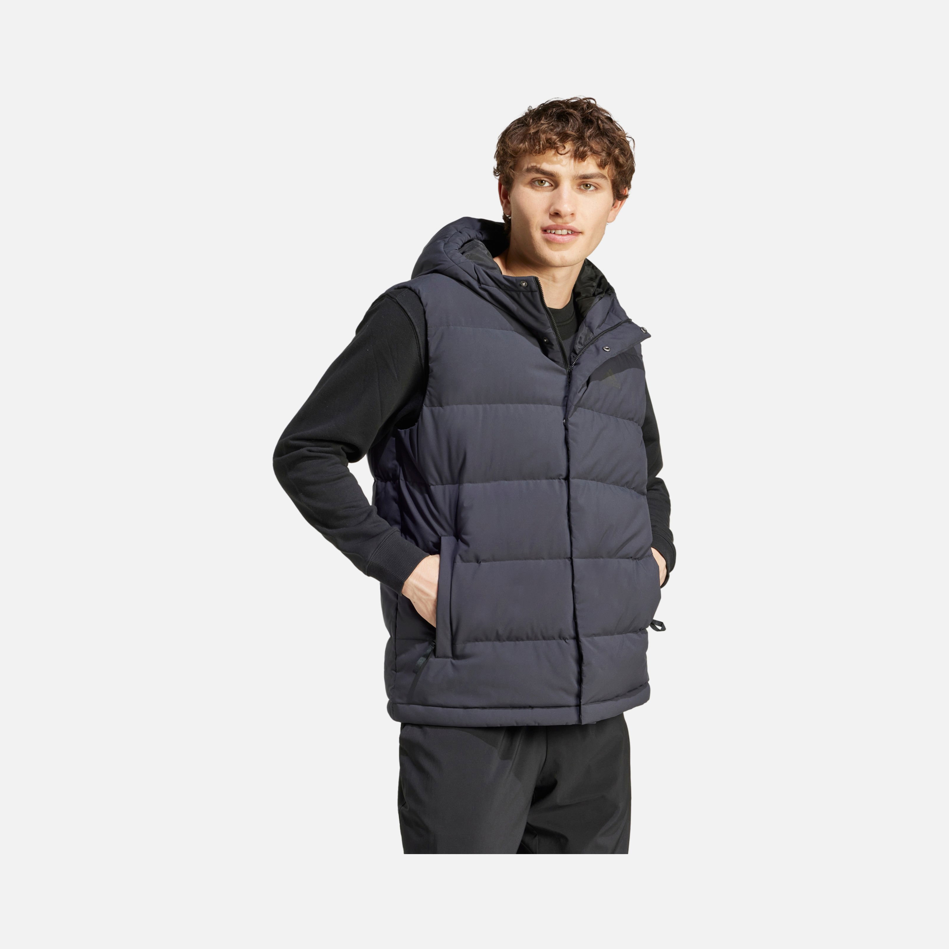 adidas Sportswear Helionic Down Full-Zip Hoodie Erkek Yelek