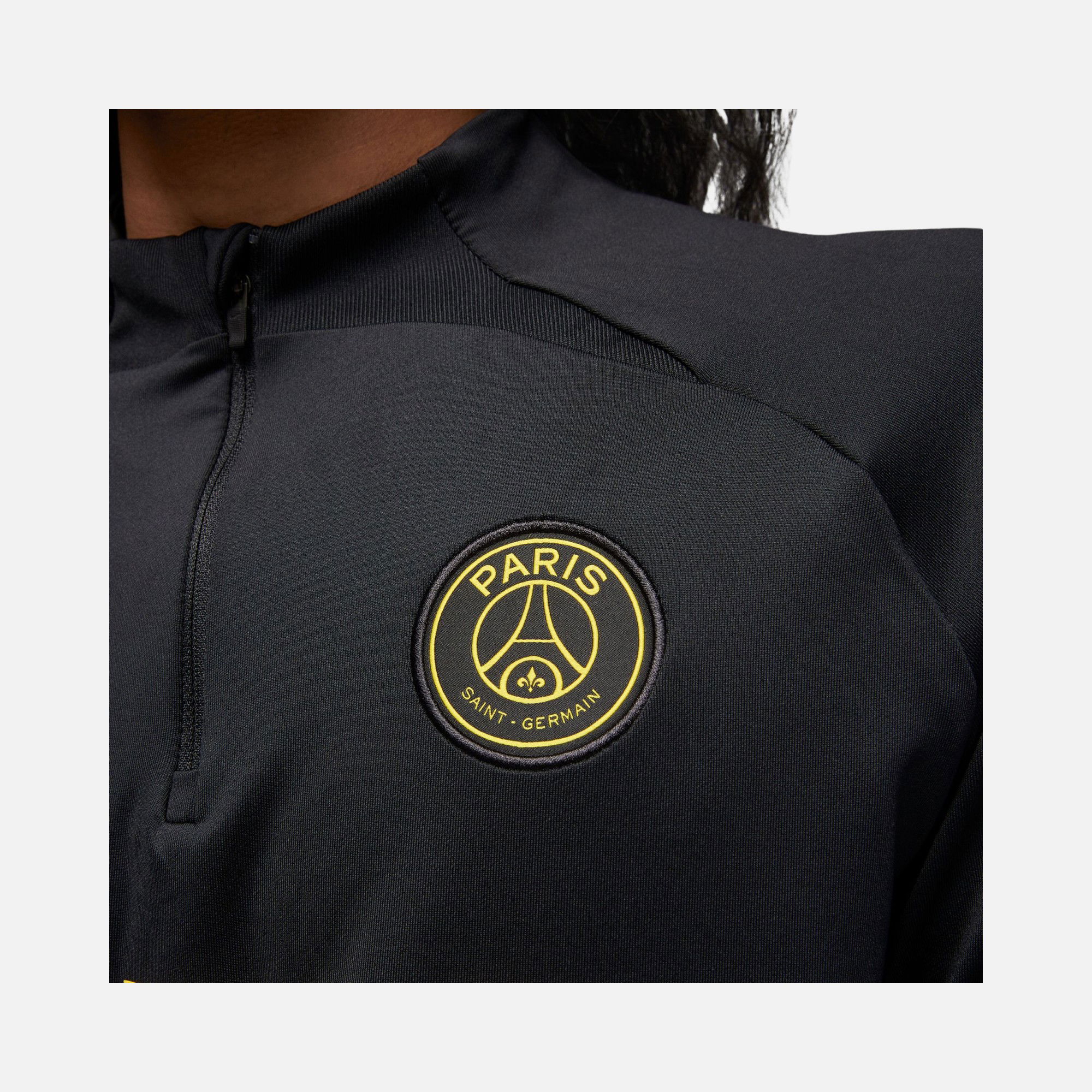 Nike Paris Saint-Germain Strike Jordan Dri-Fit Football Drill 1/2-Zip Long-Sleeve Erkek Tişört