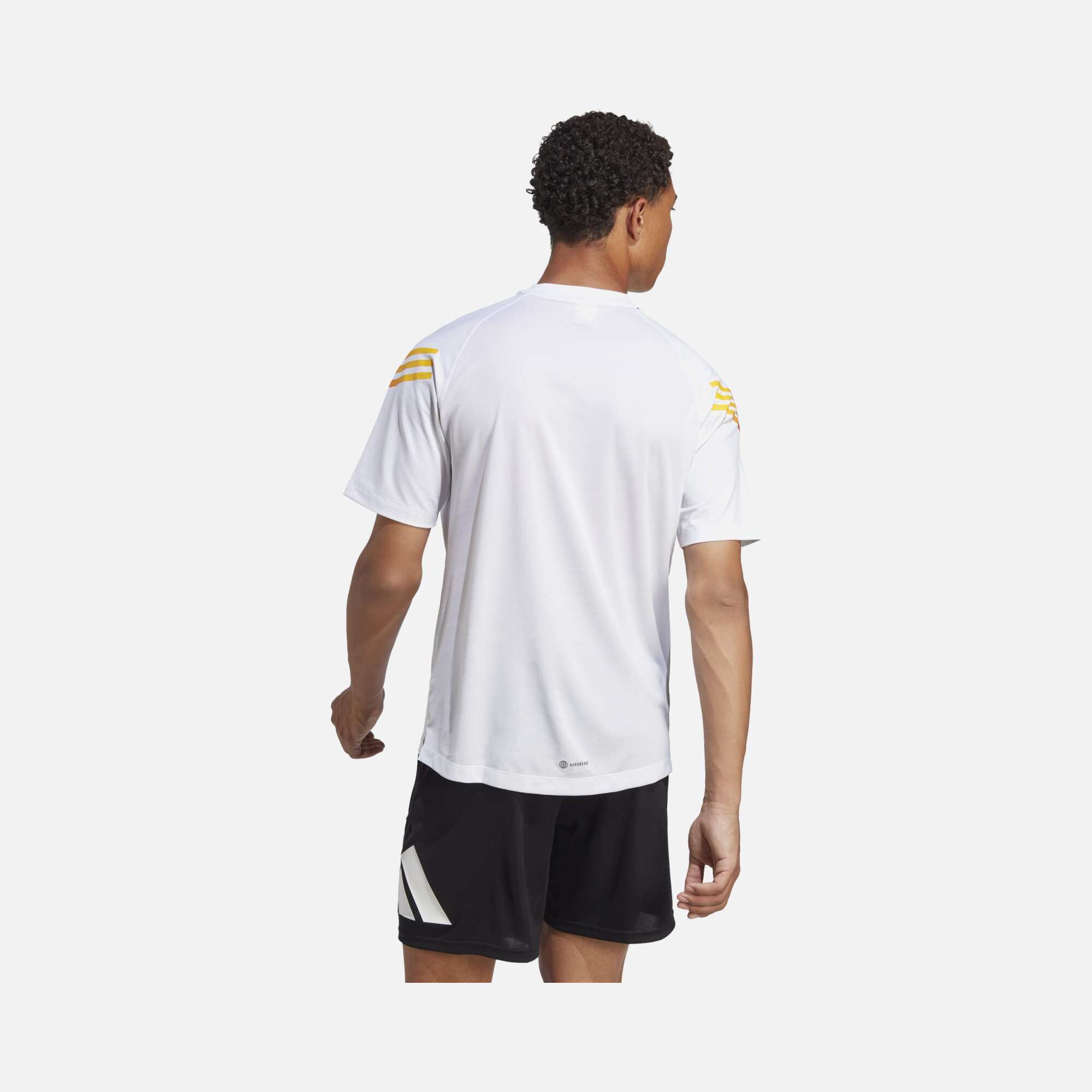 adidas Train Icons 3-Stripes Training Short-Sleeve Erkek Tişört
