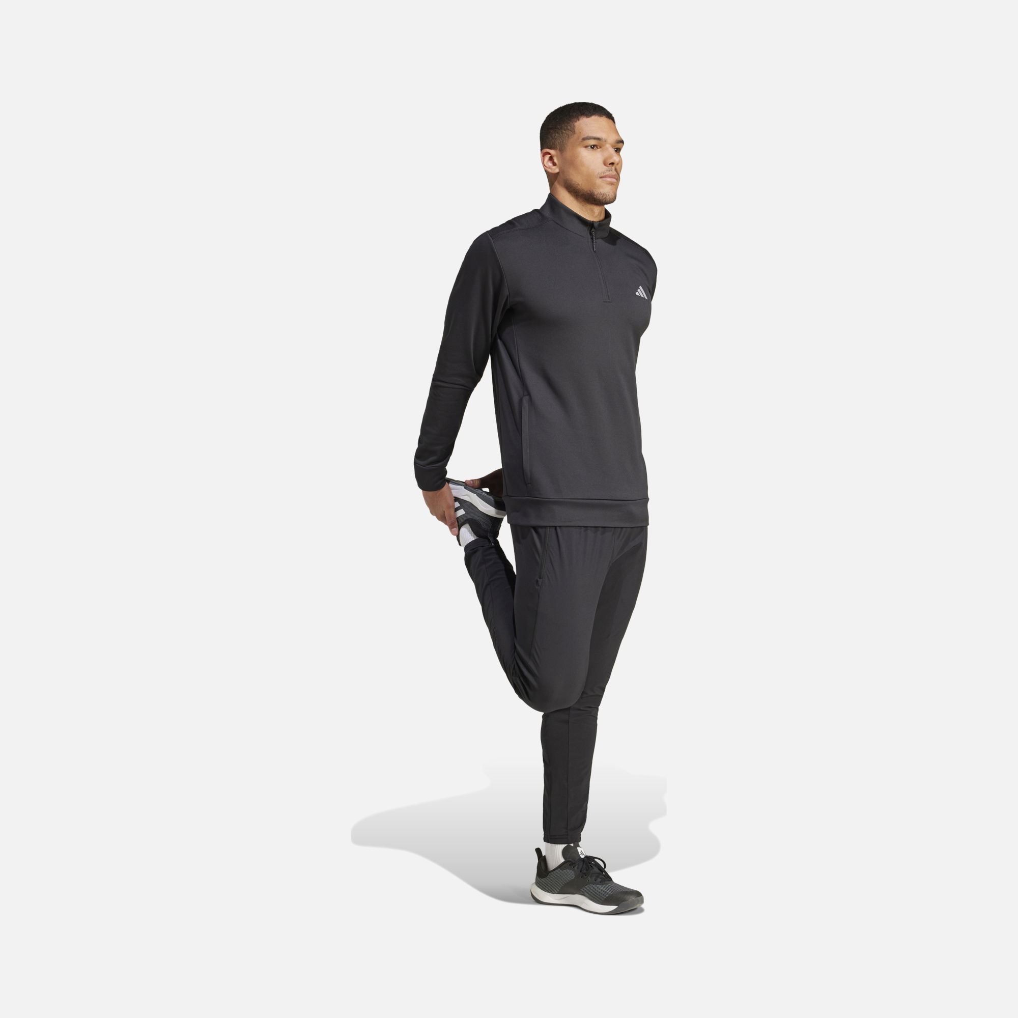 adidas AEROREADY Game & Go SL 1/4 Zip Training Long-Sleeve Erkek Tişört
