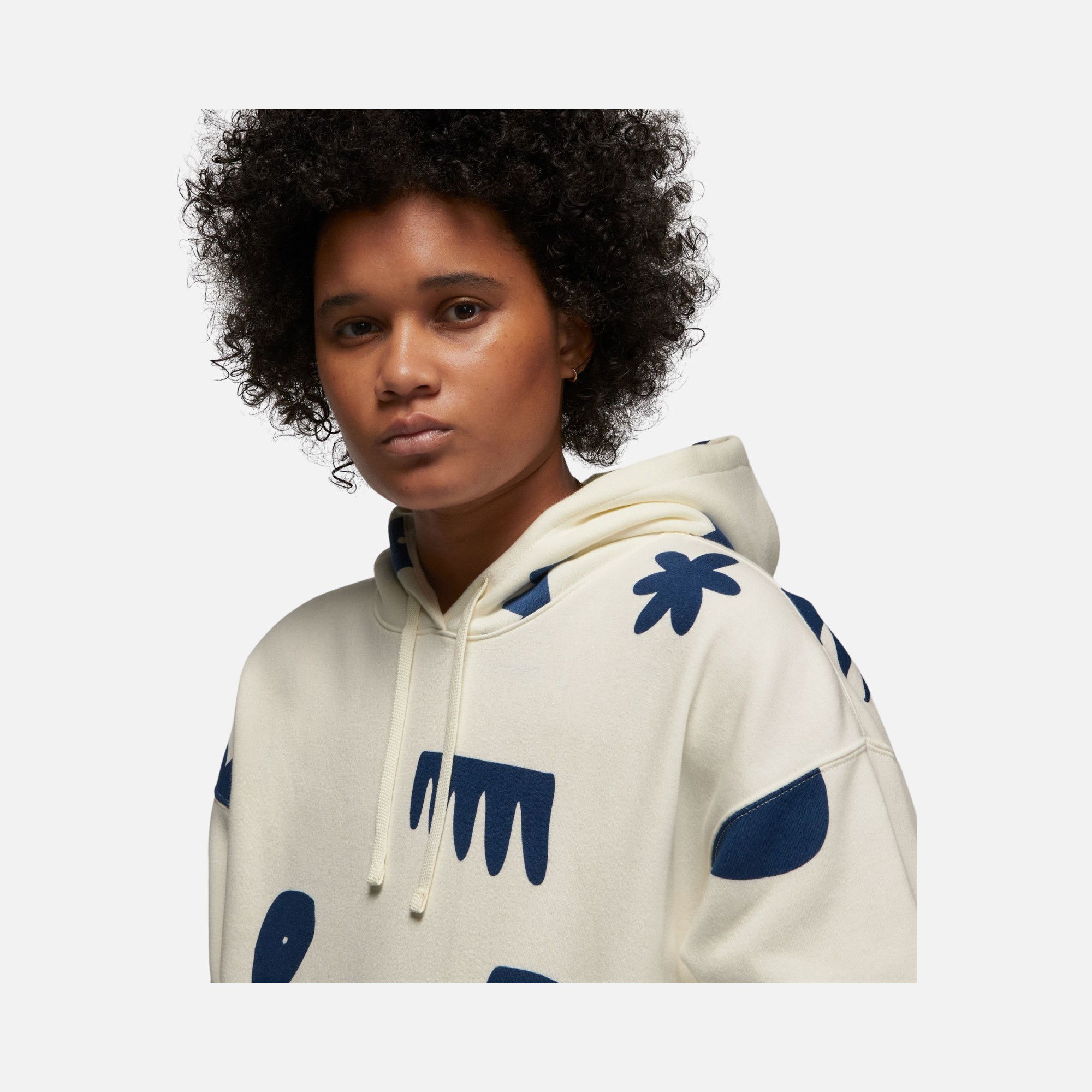 Nike Jordan Brooklyn Artist Series Fleece Pullover Hoodie Kadın Sweatshirt