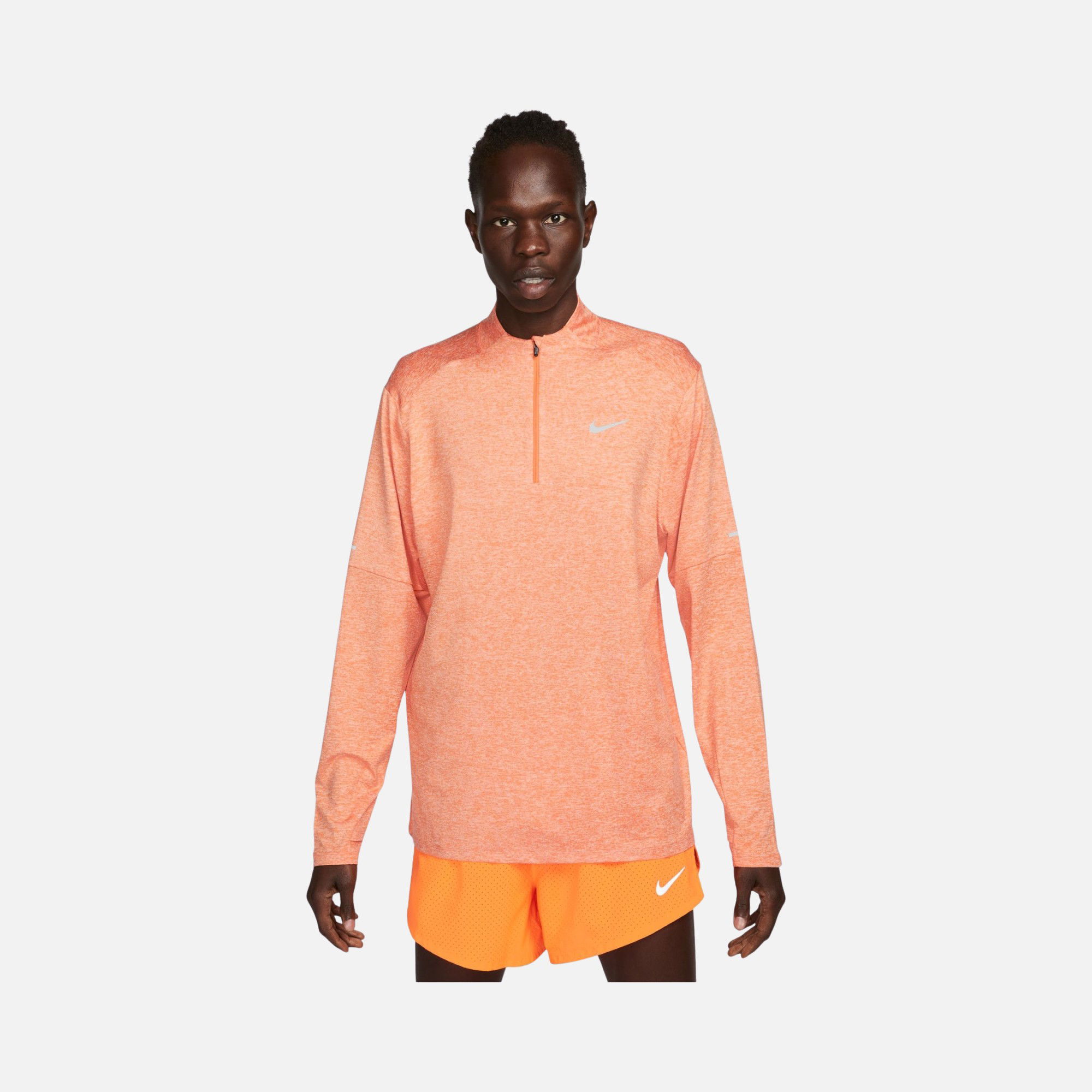 Nike Dri-Fit 1/2-Zip Running Long-Sleeve Erkek Tişört