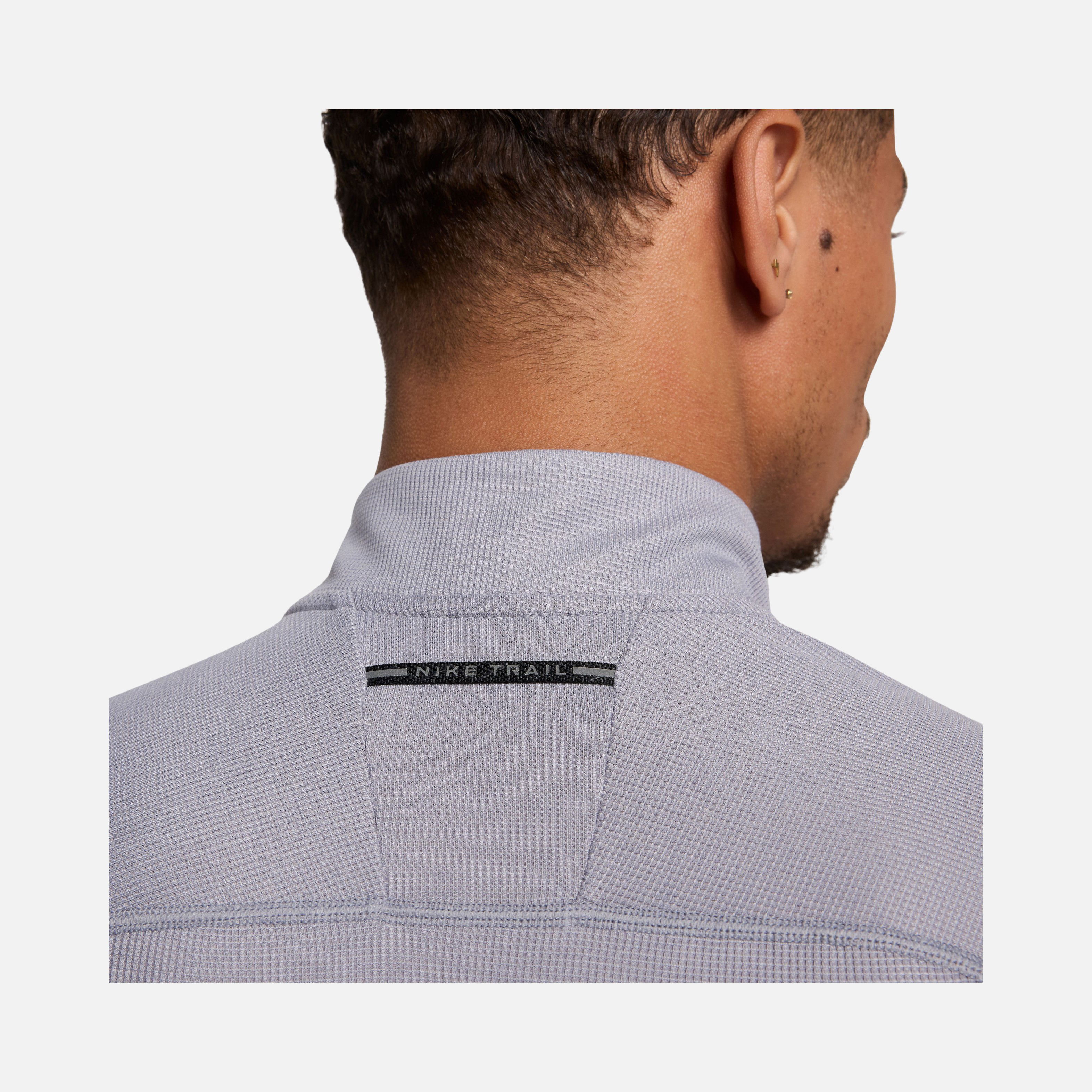 Nike Dri-Fit Mid-Layer Trail Running 1/2-Zip Long-Sleeve Erkek Tişört