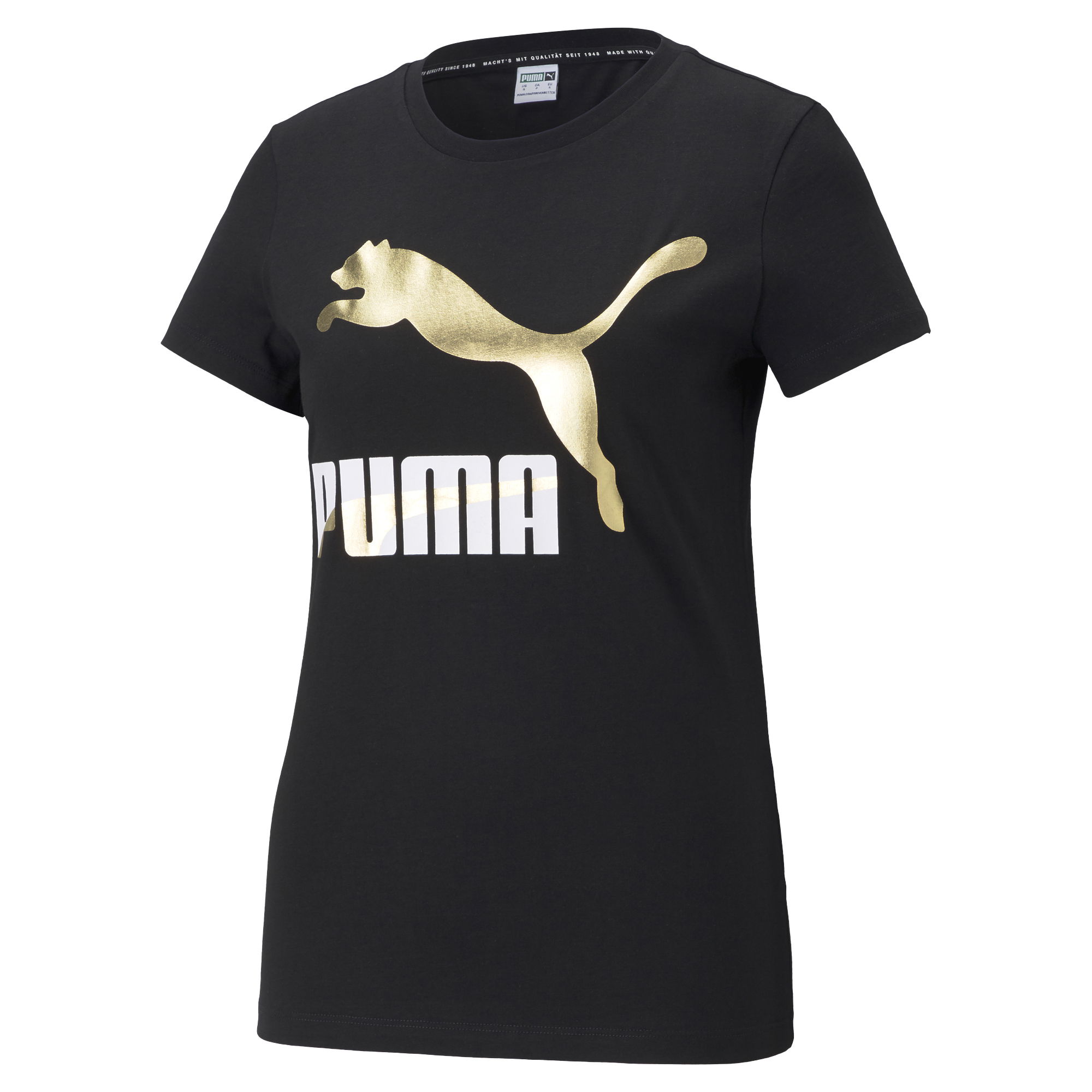 Puma Classics Metallic Logo SS21 Short-Sleeve Kadın Tişört