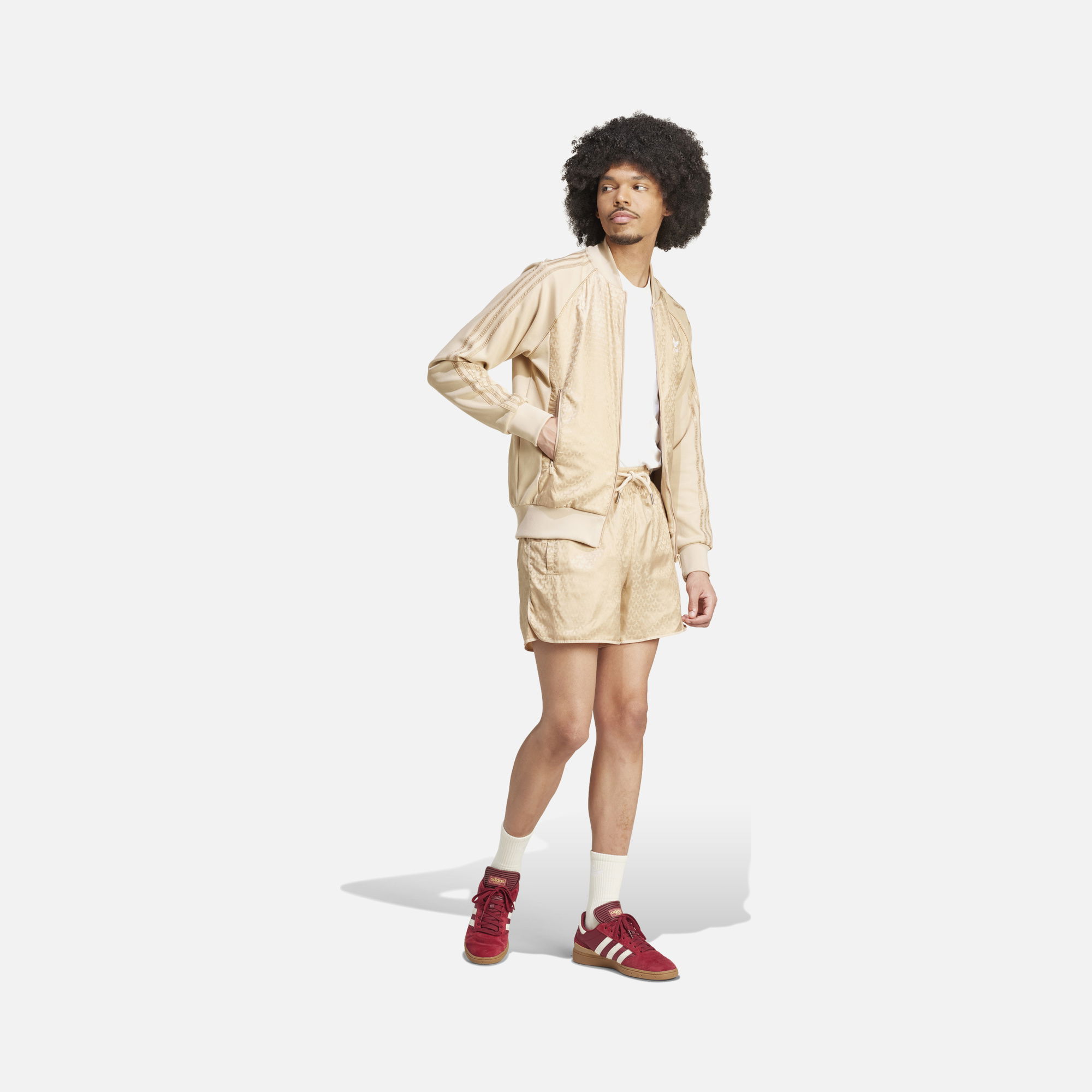 adidas Sportswear Mono Trefoil Graphic Details Full-Zip Erkek Ceket