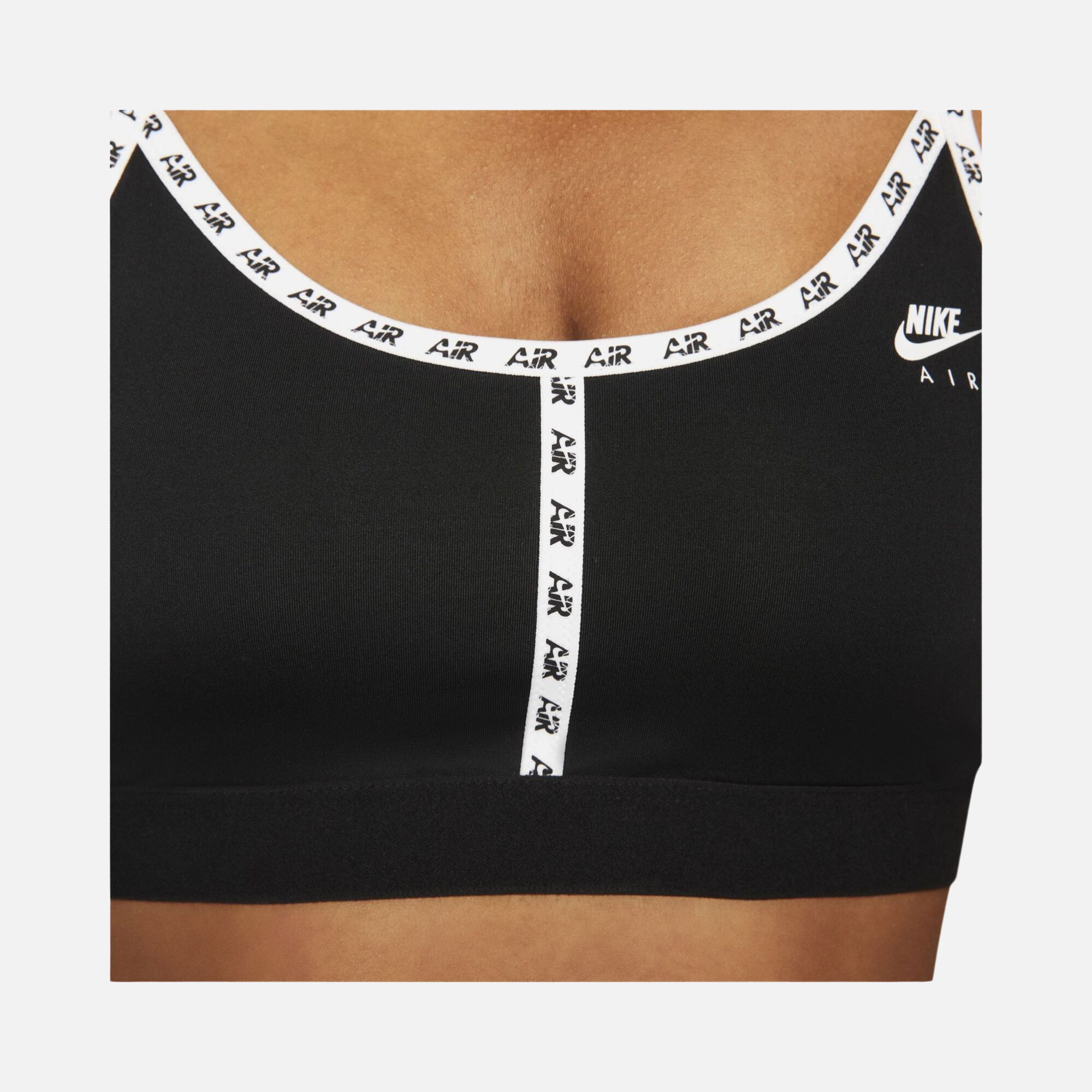 Nike Air Dri-Fit Indy Light-Support Padded Logo Tape Sports Kadın Bra
