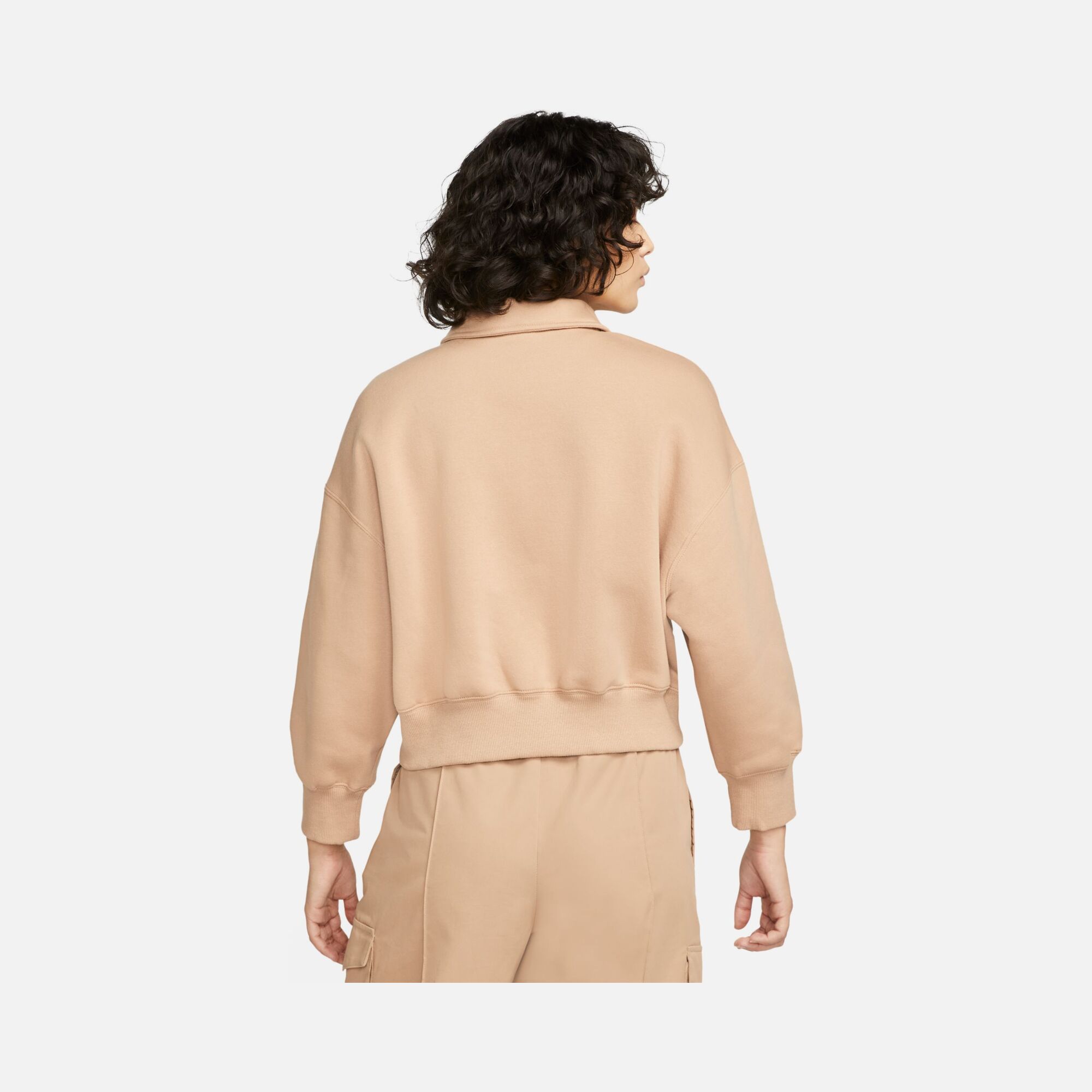 Nike Sportswear Phoenix Fleece Cropped 3 Q Polo Kadın Sweatshirt