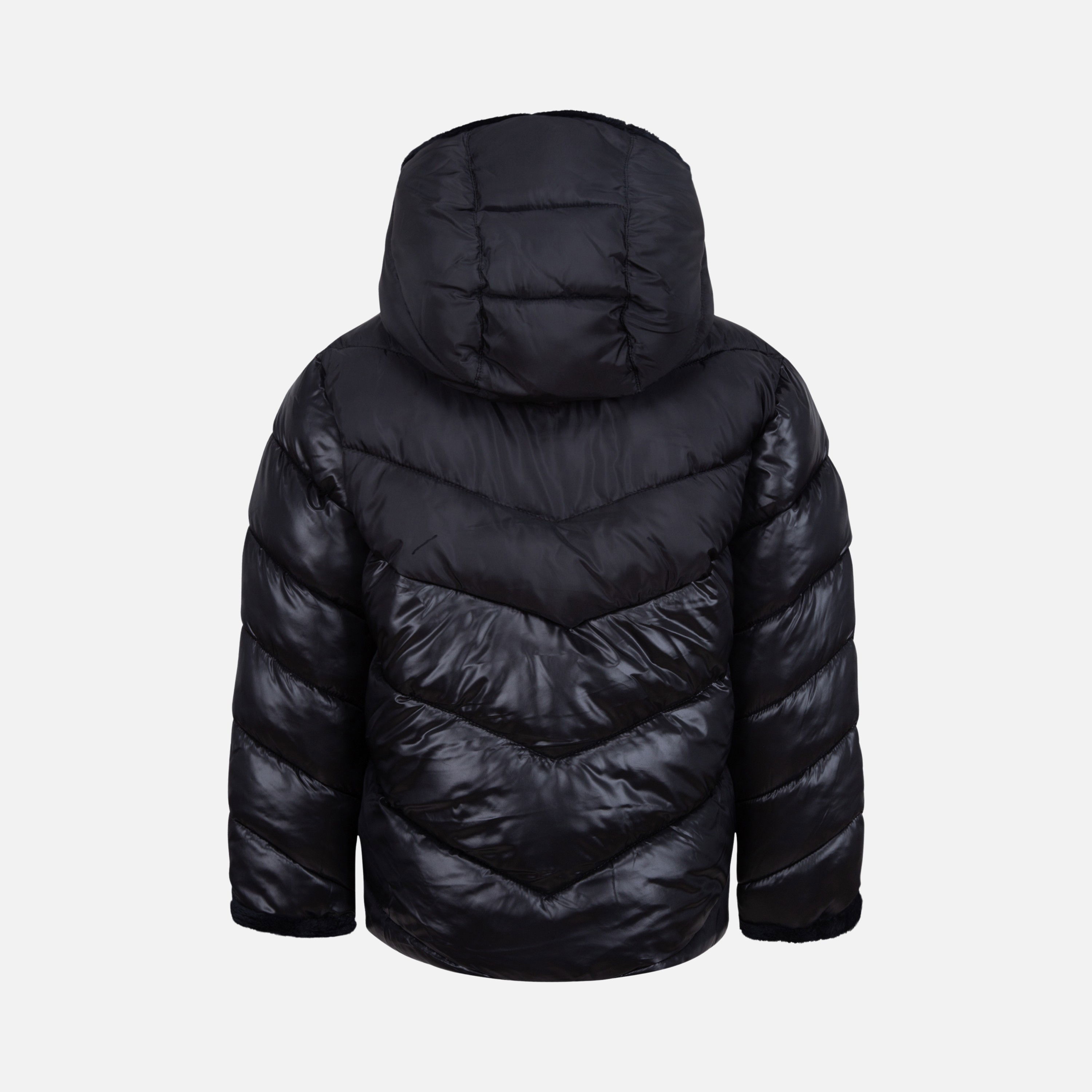 Nike Sportswear Colorblock Chevron Puffer Full-Zip Hoodie (Girls') Çocuk Mont