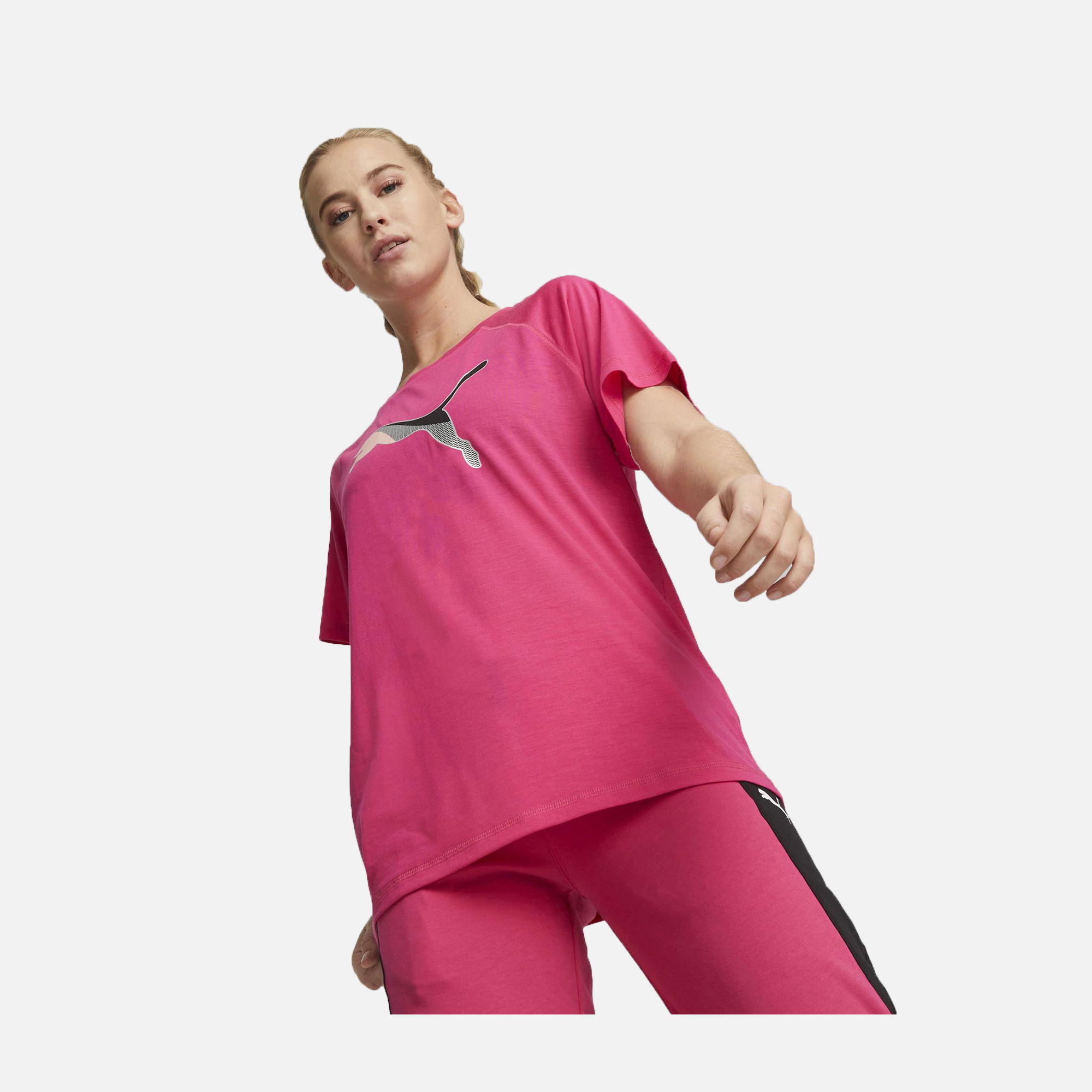 Puma Sportswear Evostripe Graphics Logo Short-Sleeve Kadın Tişört