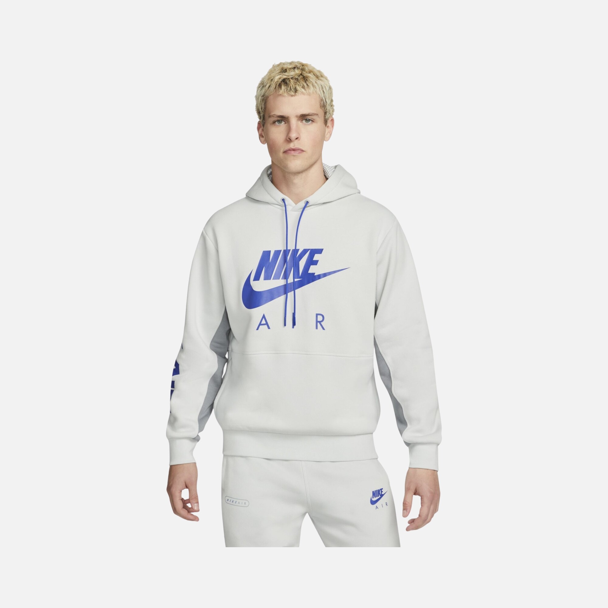 Nike Sportswear Air Brushed-Back Fleece Pullover Hoodie Erkek Sweatshirt