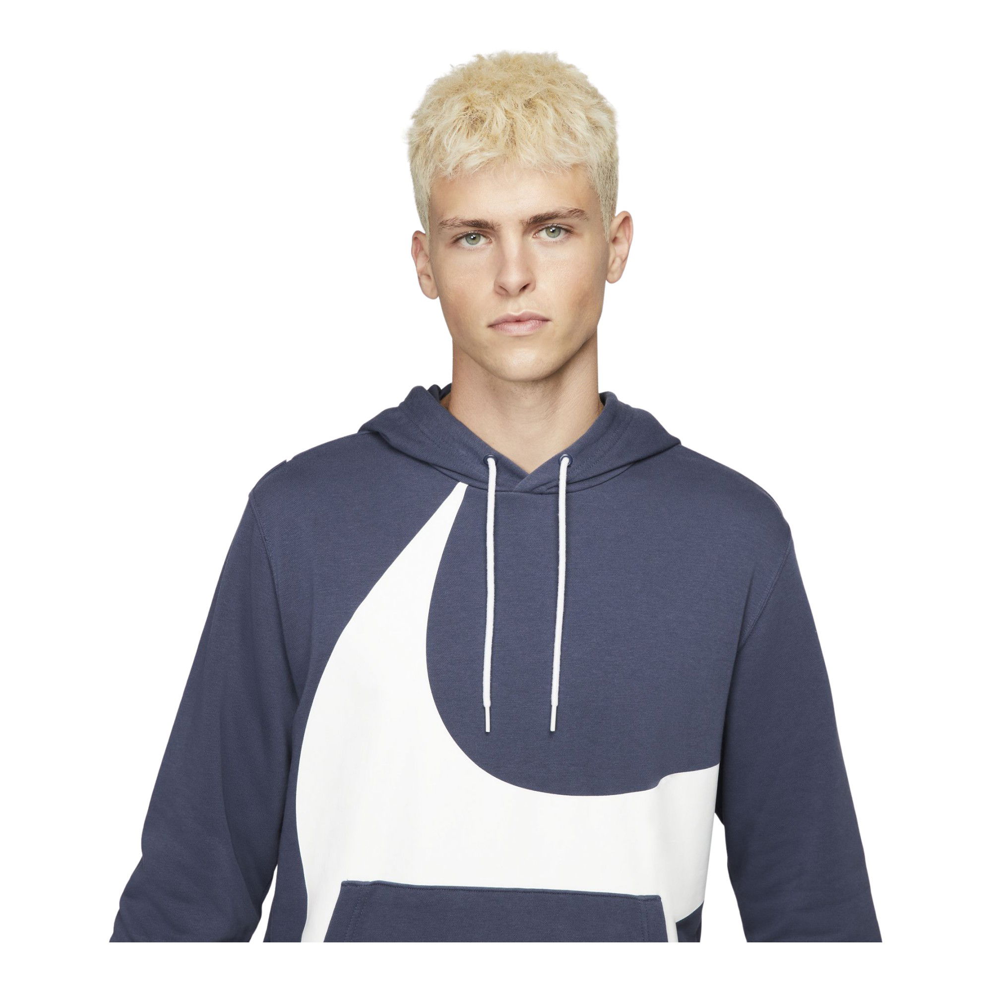 Nike Sportswear Swoosh Semi-Brushed Back Pullover Hoodie Erkek Sweatshirt
