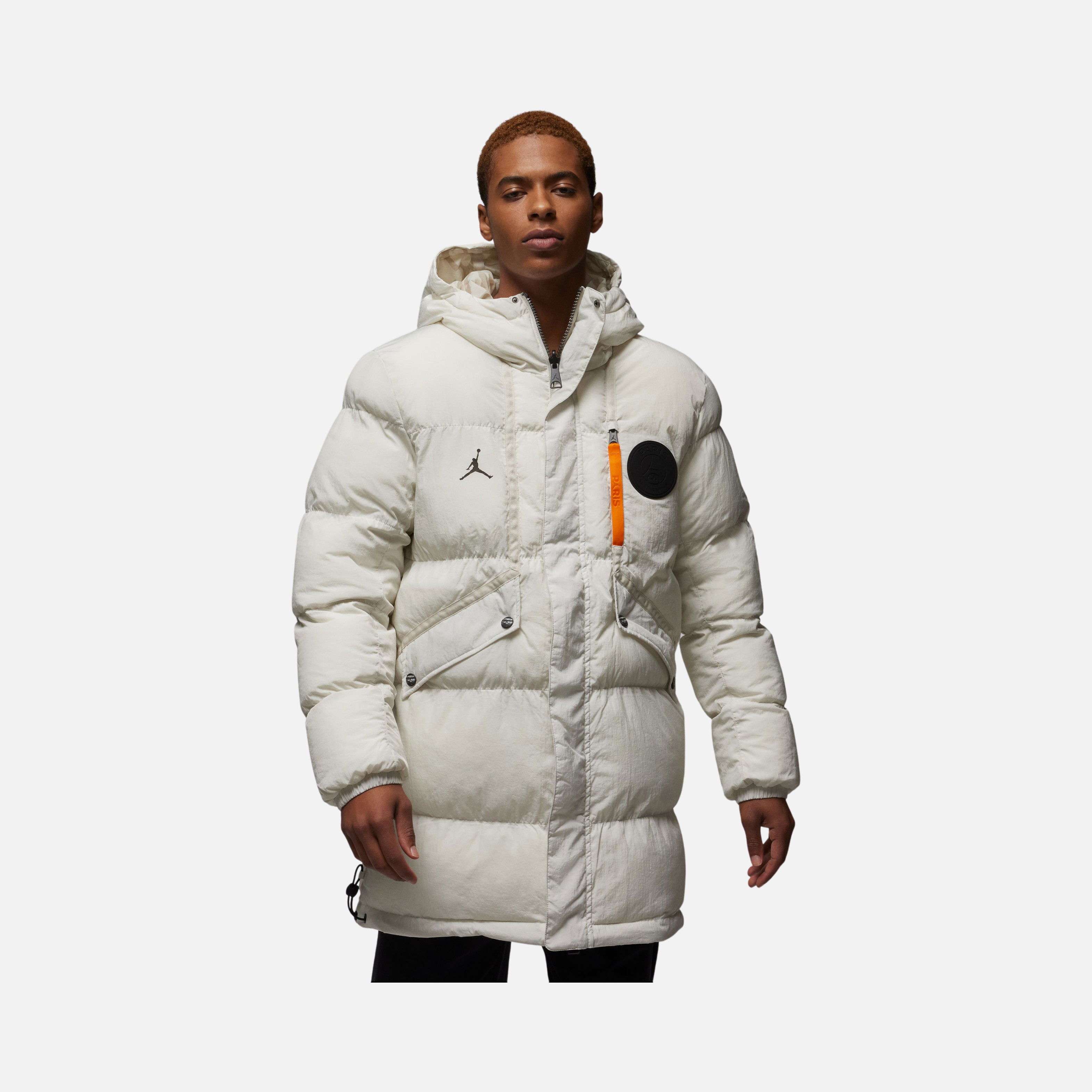 Nike Jordan Paris Saint-Germain Synthetic Insulated Full-Zip Hoodie Erkek Parka