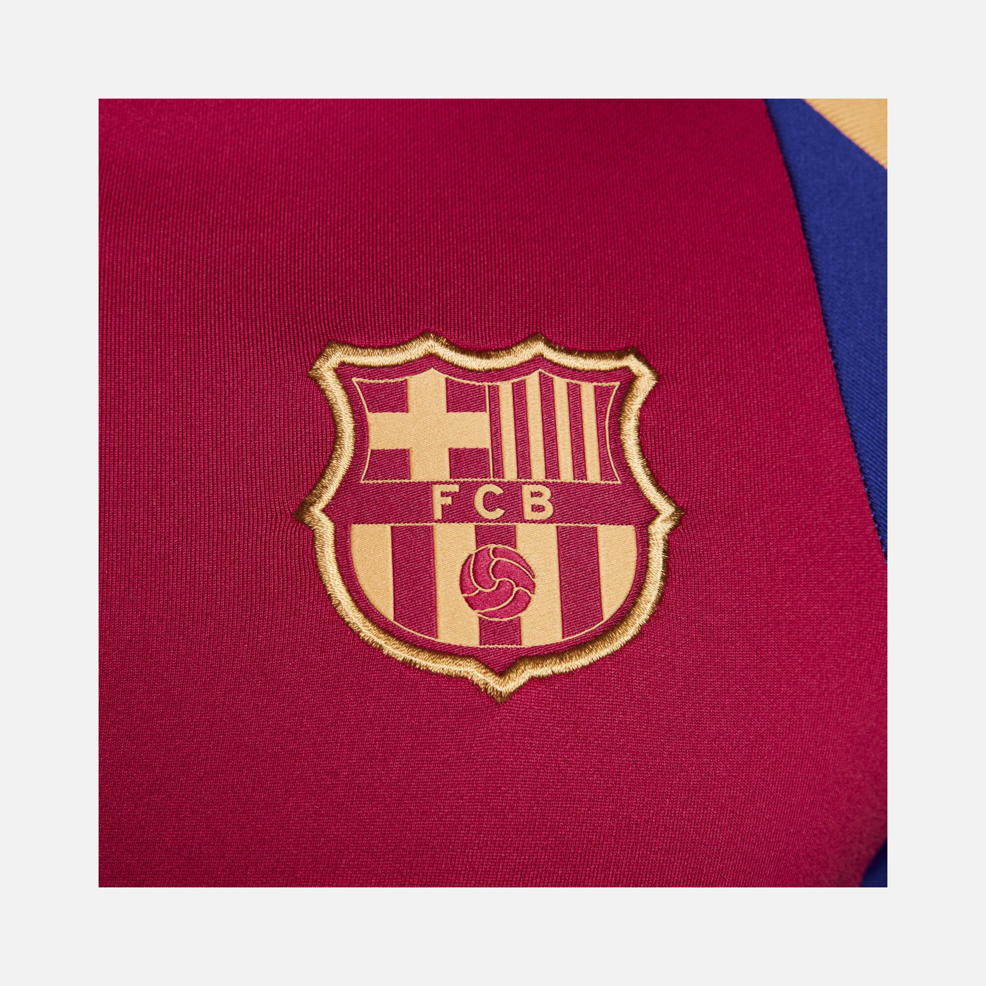 Nike FC Barcelona Dri-Fit Soccer 1/2-Zip Long-Sleeve Erkek Tişört