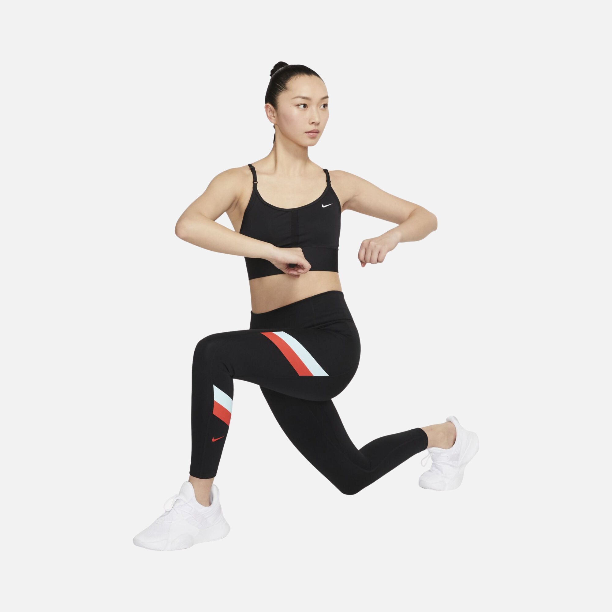 Nike Dri-Fit Indy Light-Support Removable Padded Longline Training Kadın Bra