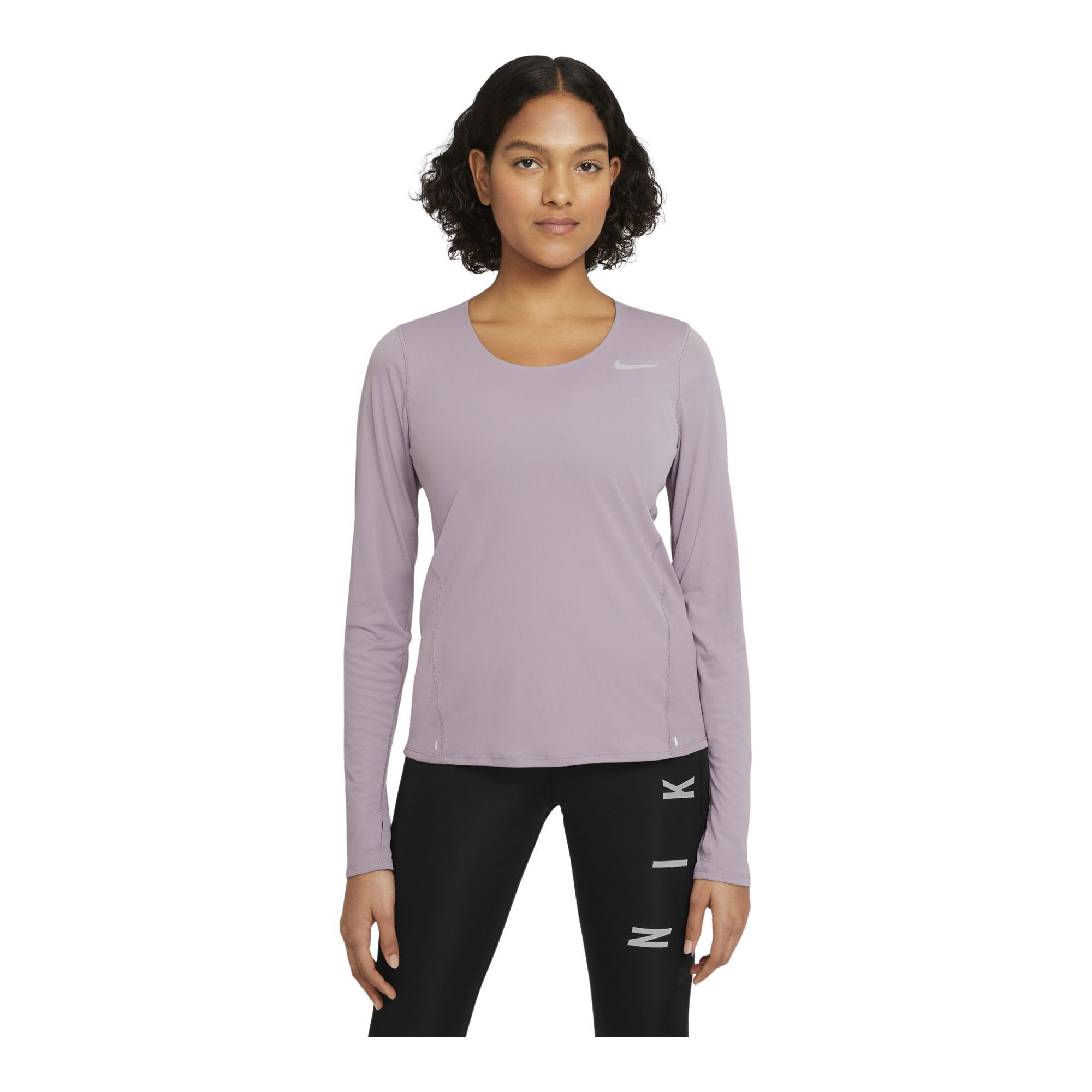 Nike City Sleek Long-Sleeve Running Top Kadın Tişört