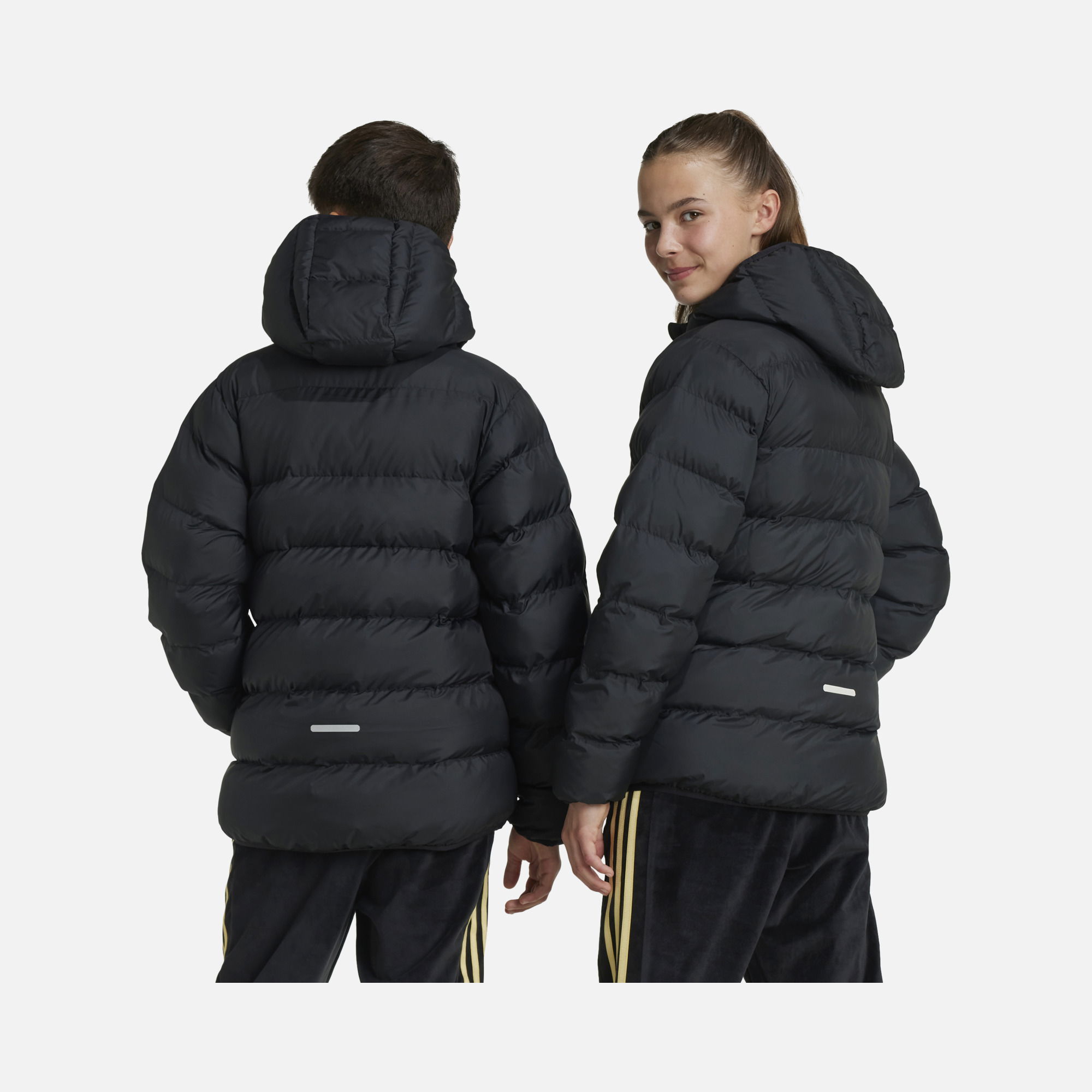 adidas Sportswear Synthetic Down Full-Zip Hoodie Çocuk Mont