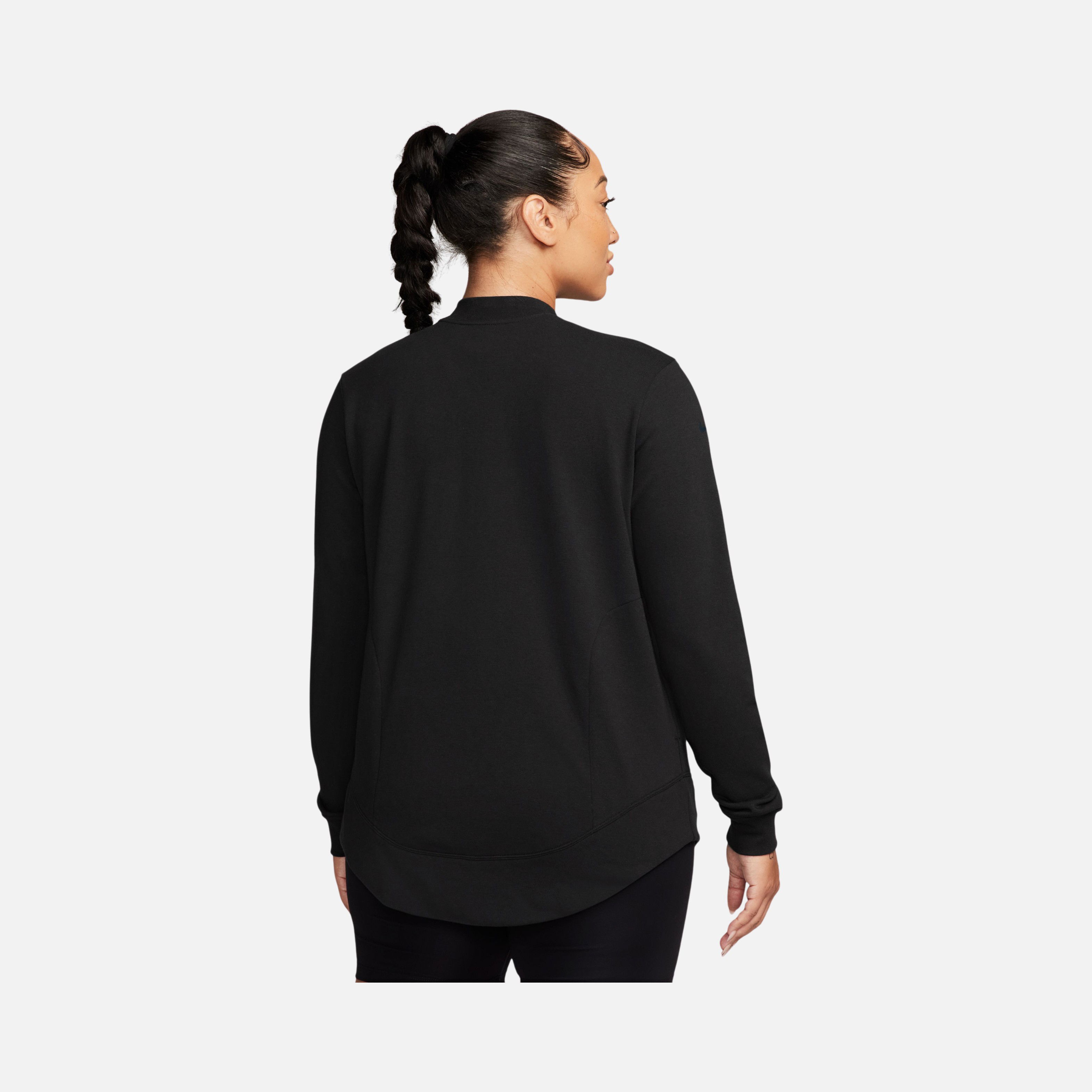 Nike One Reversible French Terry Pullover Full Length Slit Long-Sleeve Training (Maternity) Kadın Tişört