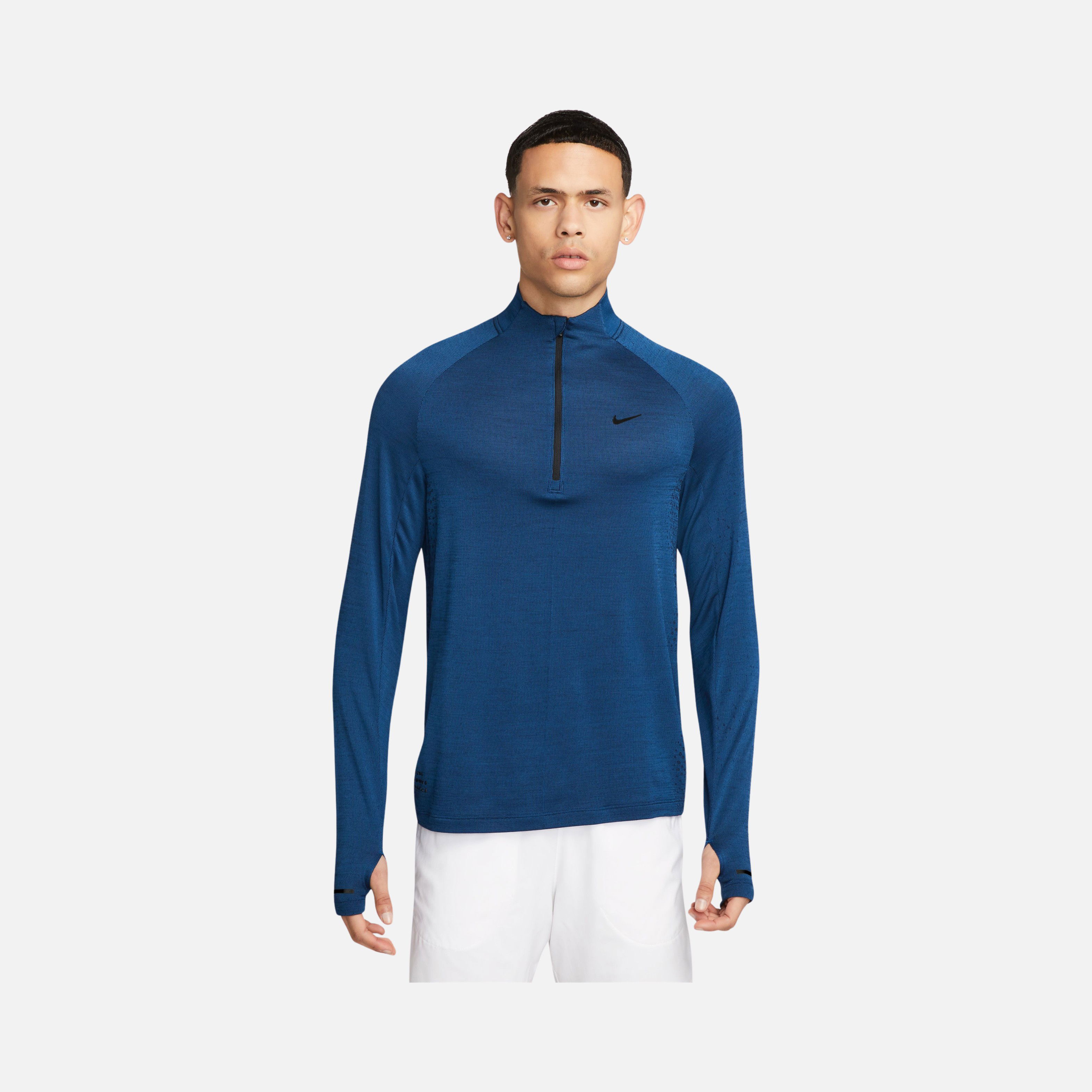 Nike Therma-Fit ADV Run Division Midlayer 1/4-Zip Running Long-Sleeve Erkek Tişört