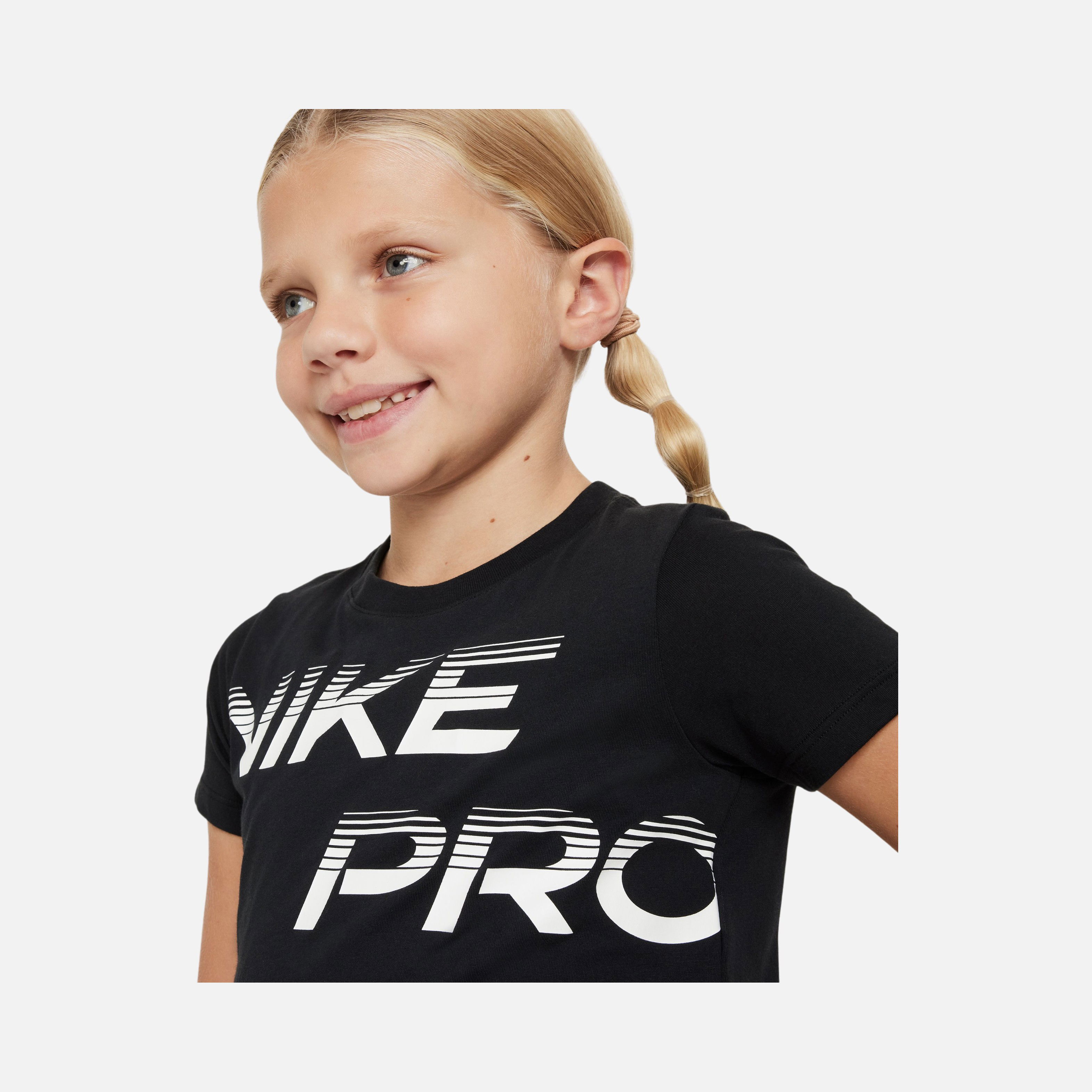 Nike Pro Dri-Fit Cropped SE+ Short-Sleeve Training (Girls') Çocuk Tişört