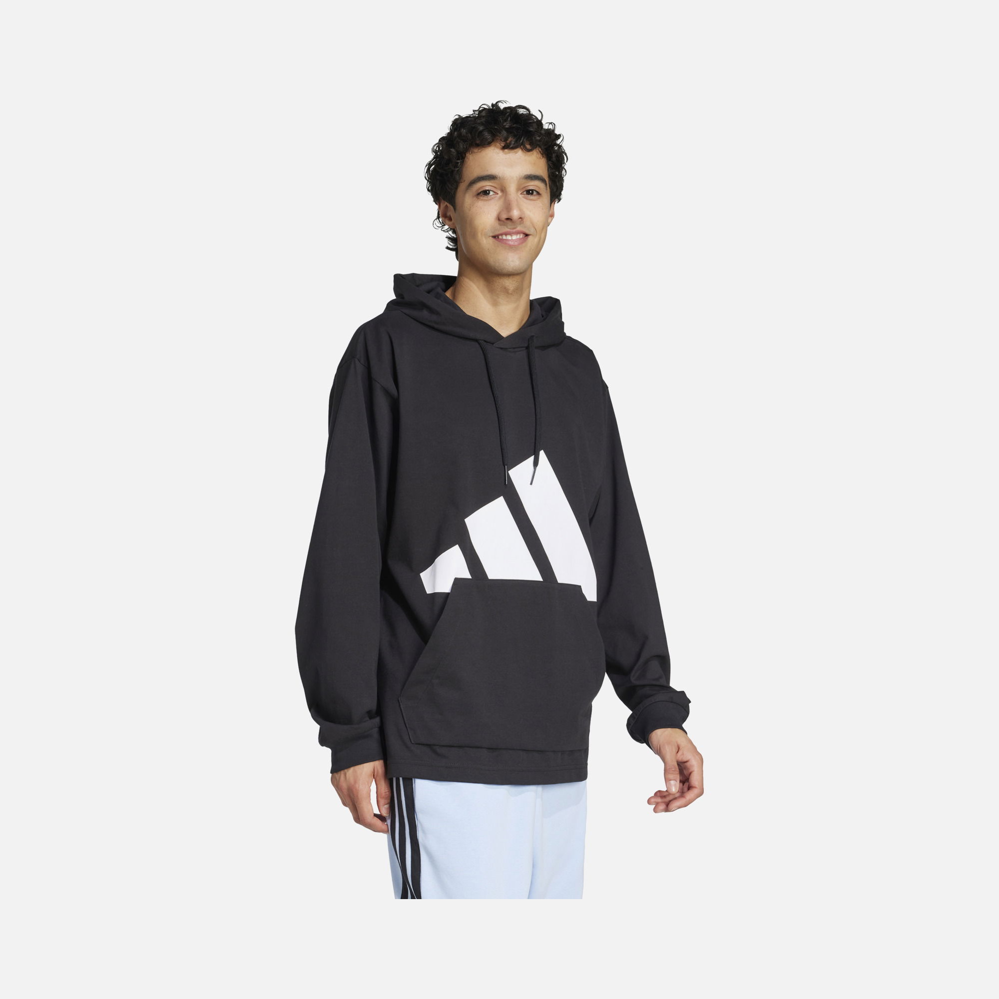 adidas Sportswear Essentials Big Logo Single Jersey Hooded Erkek Sweatshirt
