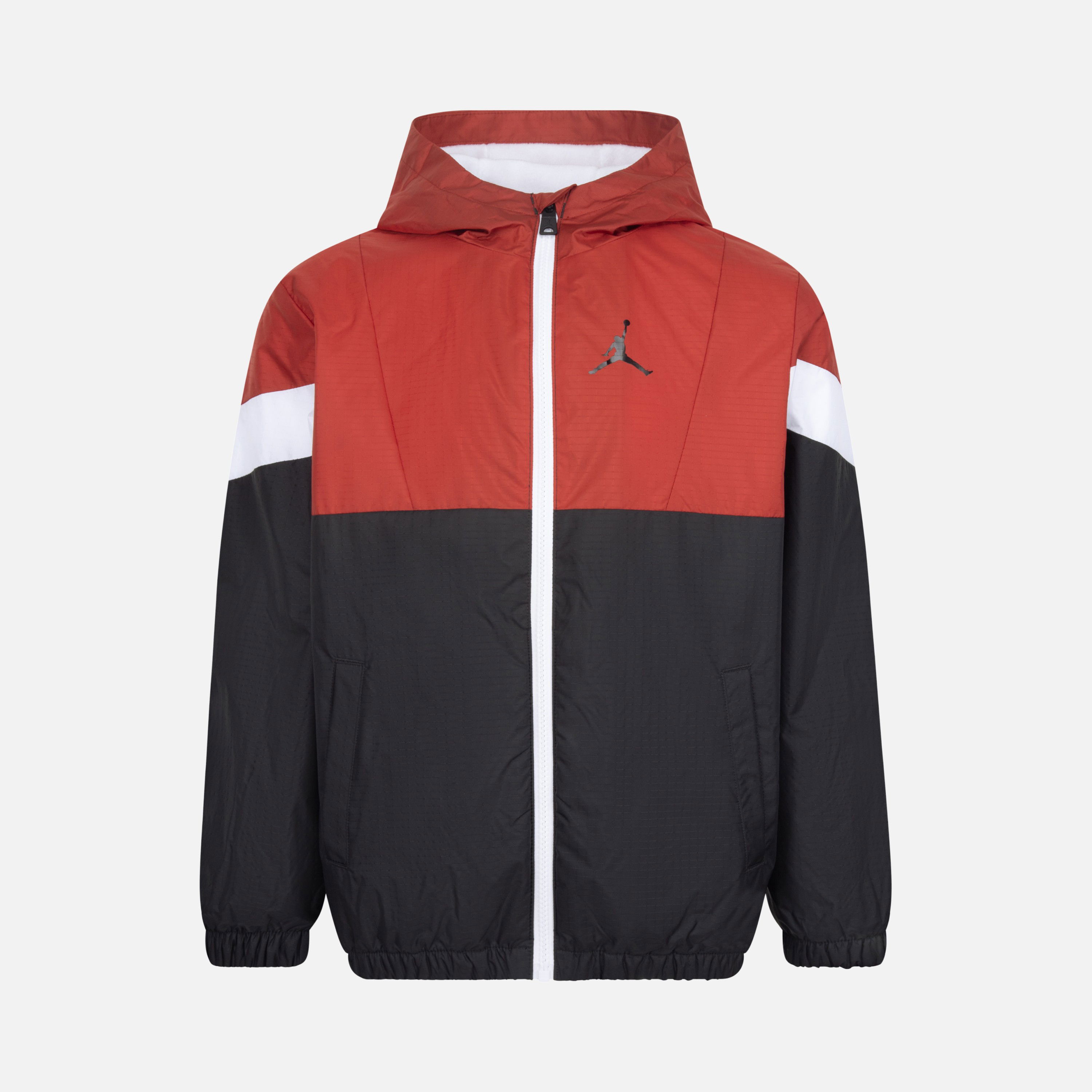 Nike Jordan Blocked Fleece Lined Windbreaker Full-Zip Hoodie Çocuk Ceket