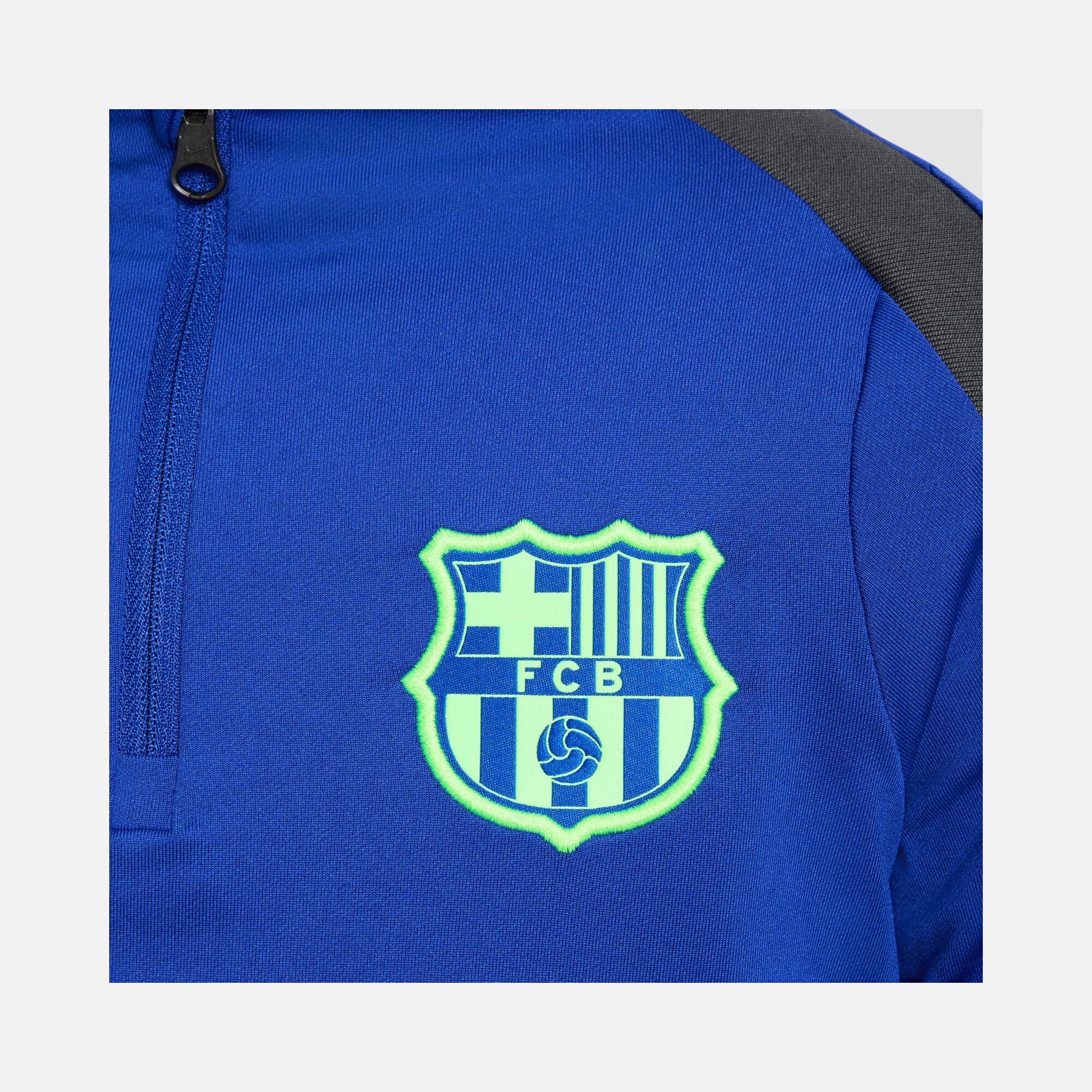 Nike F.C. Barcelona Strike Third Dri-Fit 1/4-Zip Training Long-Sleeve Çocuk Tişört