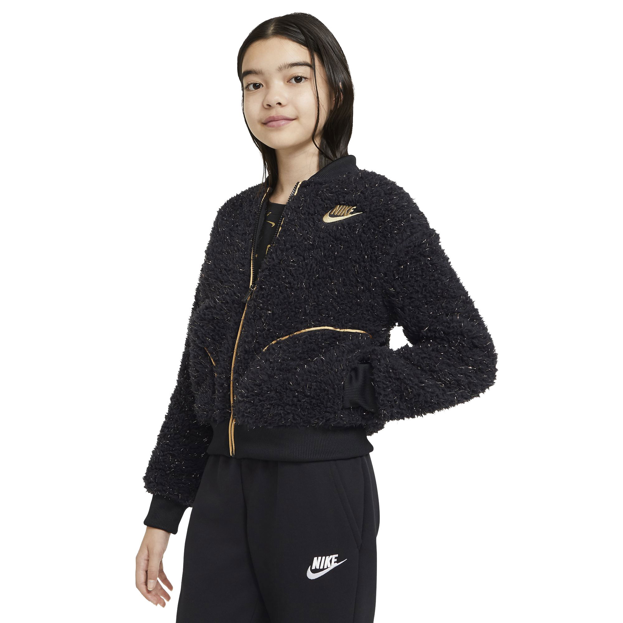 Nike Sportswear Sherpa Full-Zip (Girls') Çocuk Ceket