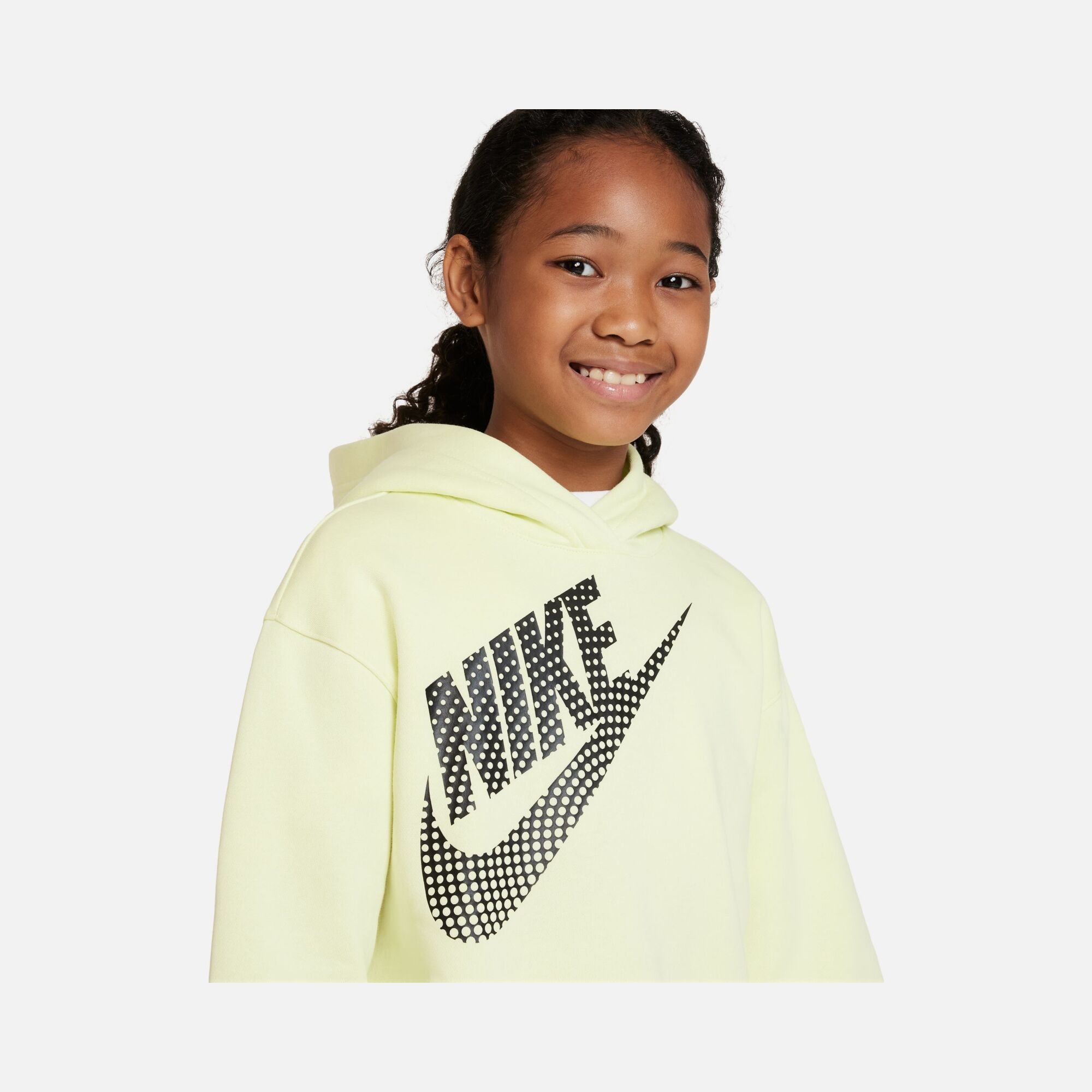Nike Sportswear Swoosh Graphic Oversized Pullover Dance Hoodie (Girls') Çocuk Sweatshirt