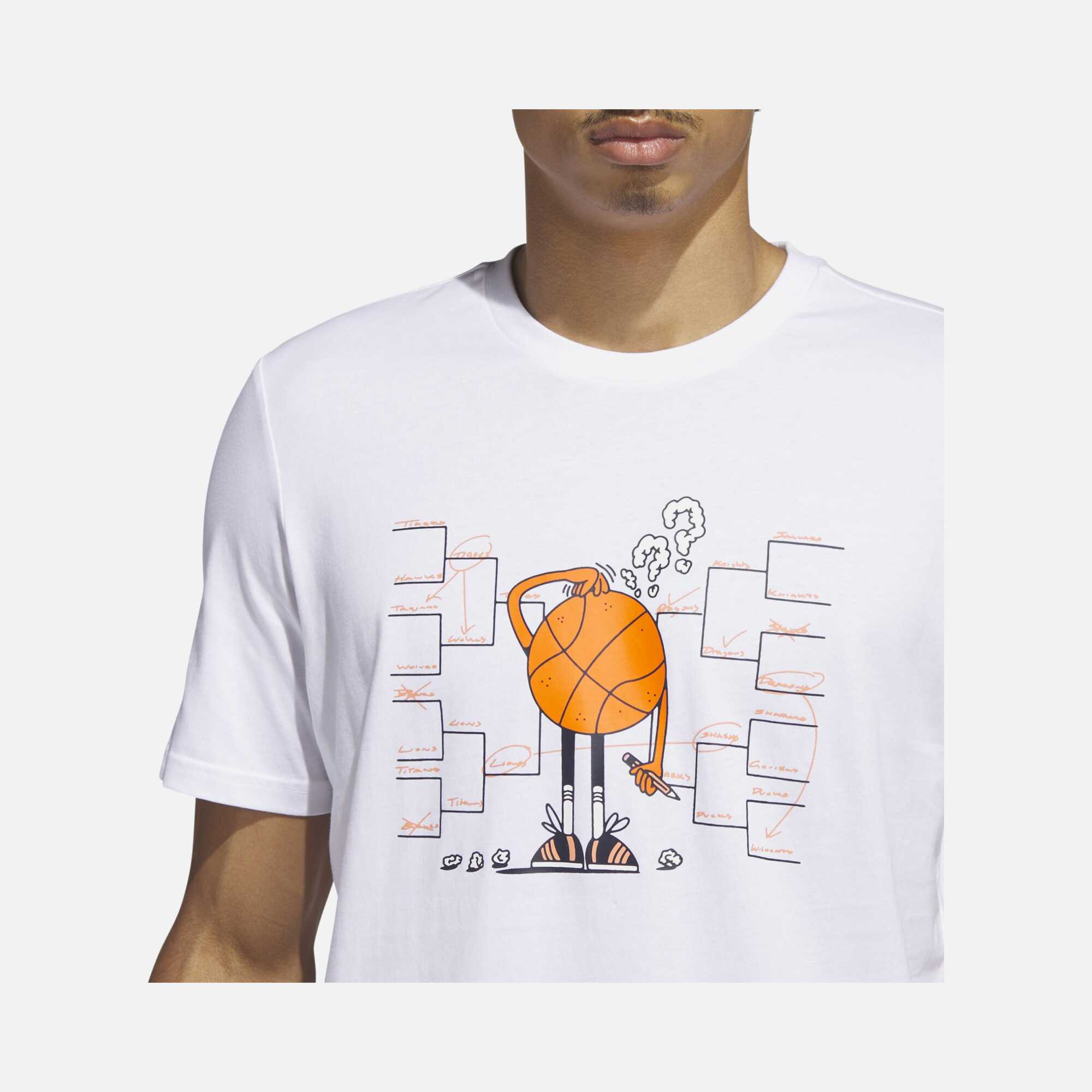 adidas Lil'Stripe Basketball Graphic Short-Sleeve Erkek Tişört