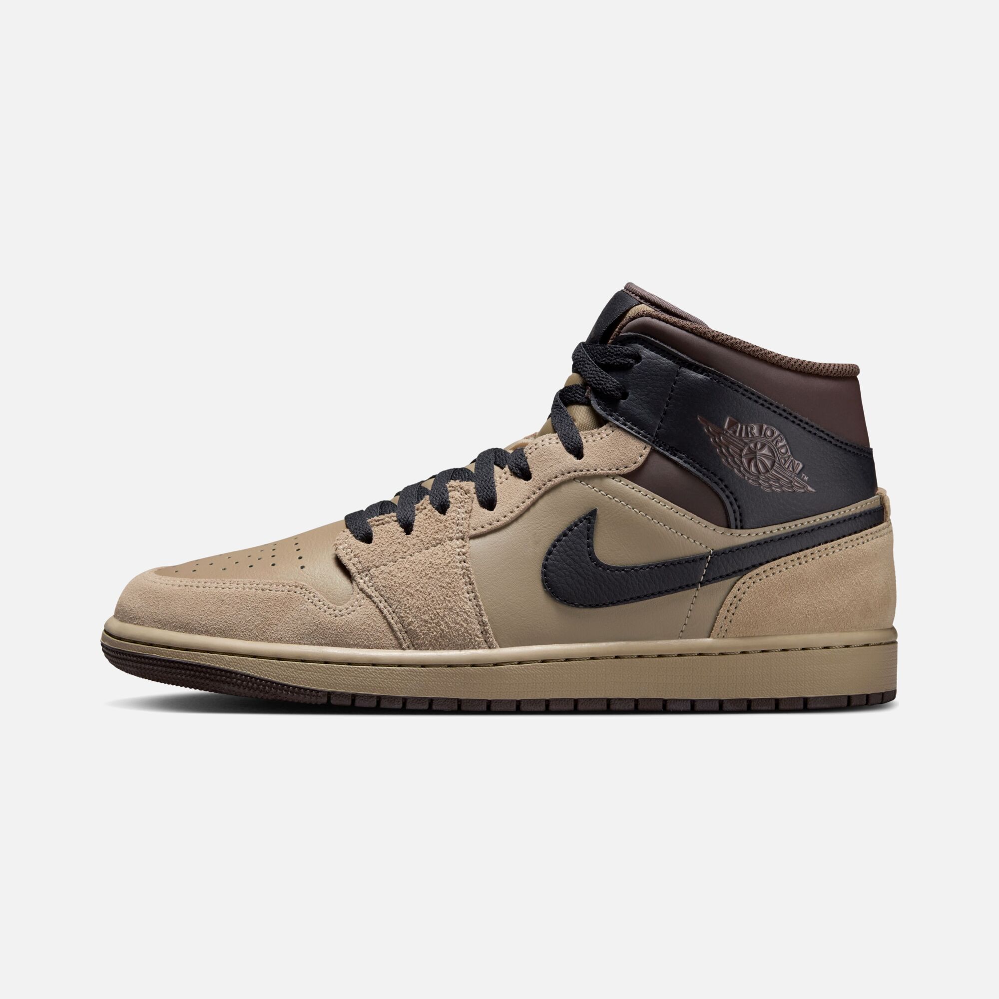 Nike Air Jordan 1 Mid ''Suede Details'' Erkek Spor Ayakkabı