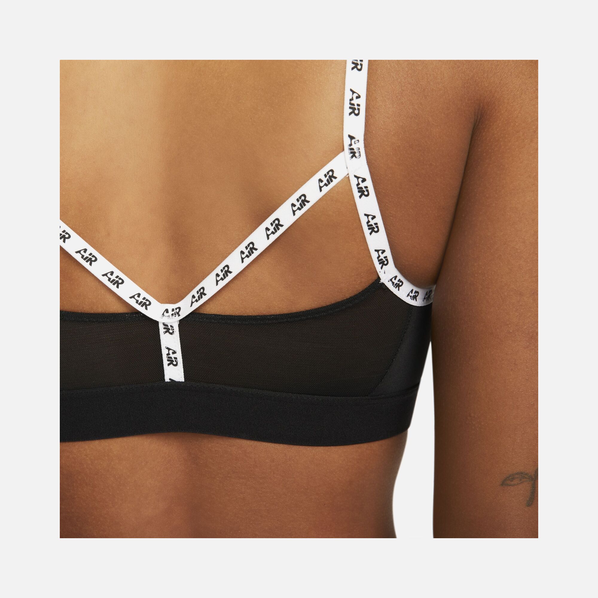 Nike Air Dri-Fit Indy Light-Support Padded Logo Tape Sports Kadın Bra