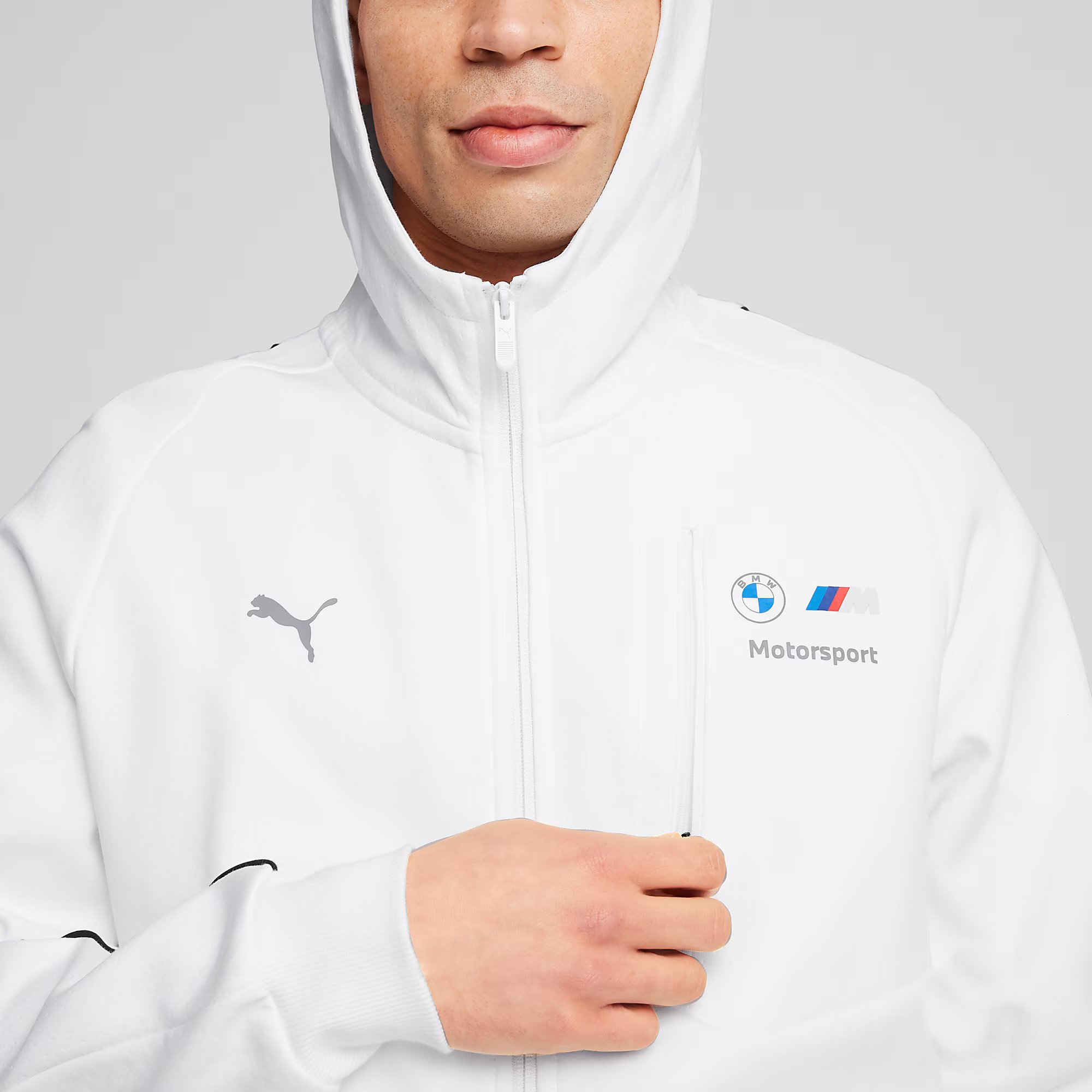 Puma Sportswear BMW M Motorsport FW24 Full-Zip Hoodie Erkek Sweatshirt
