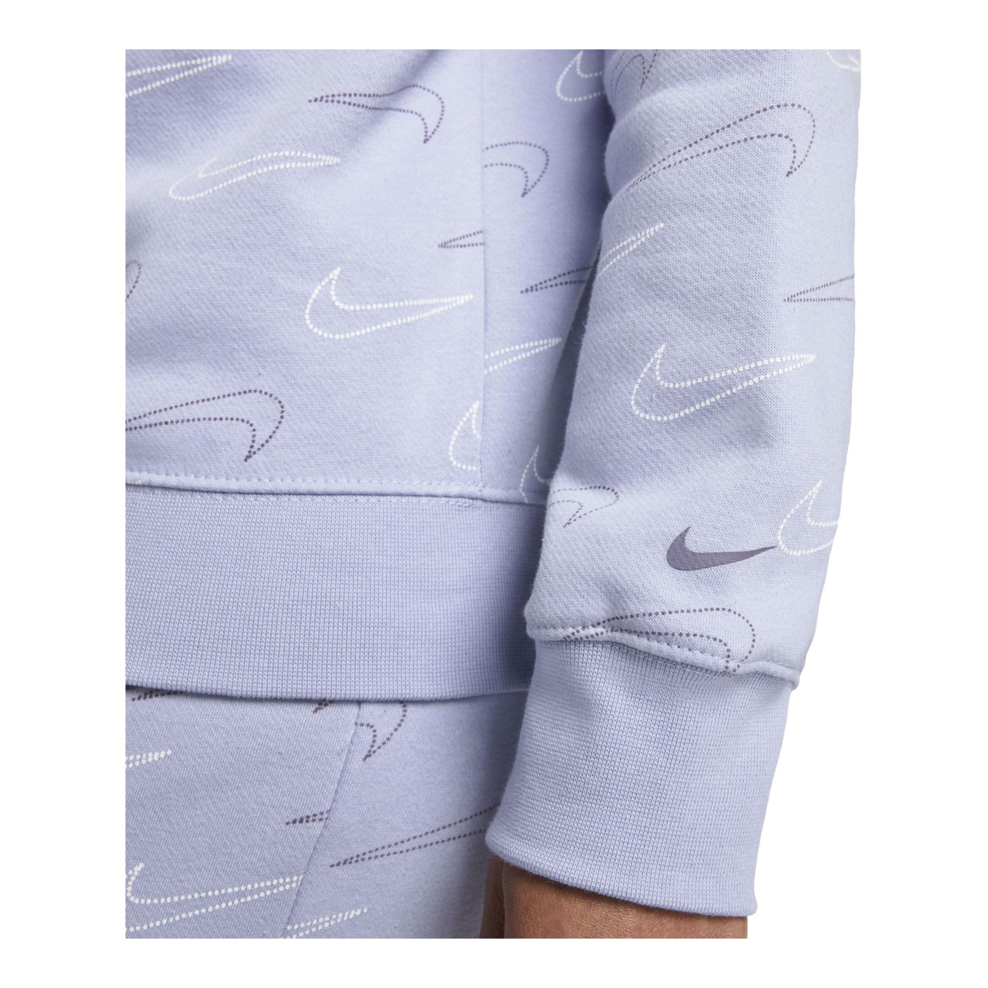 Nike Sportswear Fleece Metallic Swoosh Printed 1/4-Zip Kadın Sweatshirt