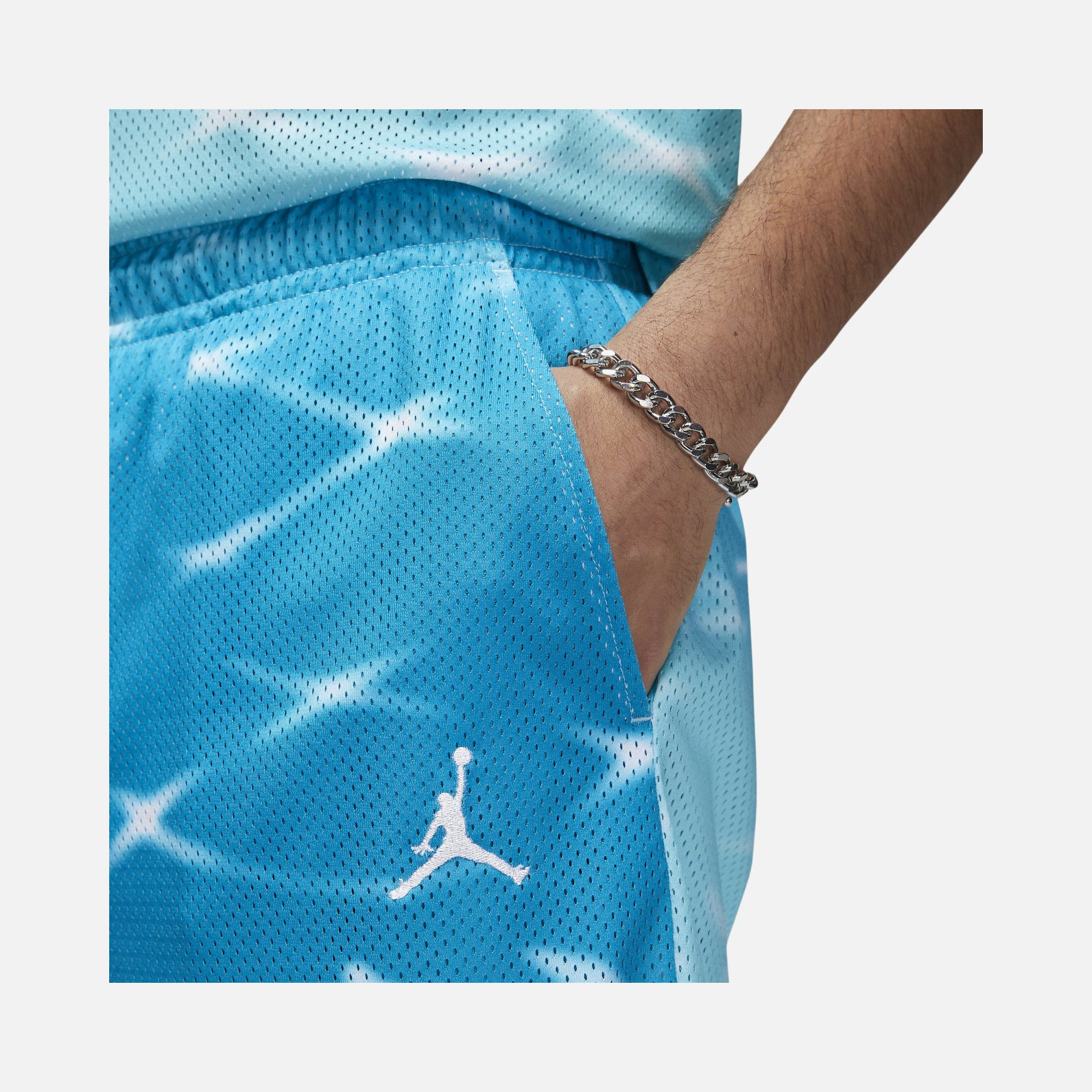 Nike Jordan Essentials Air All-Over Print With Mesh Basketball Erkek Şort