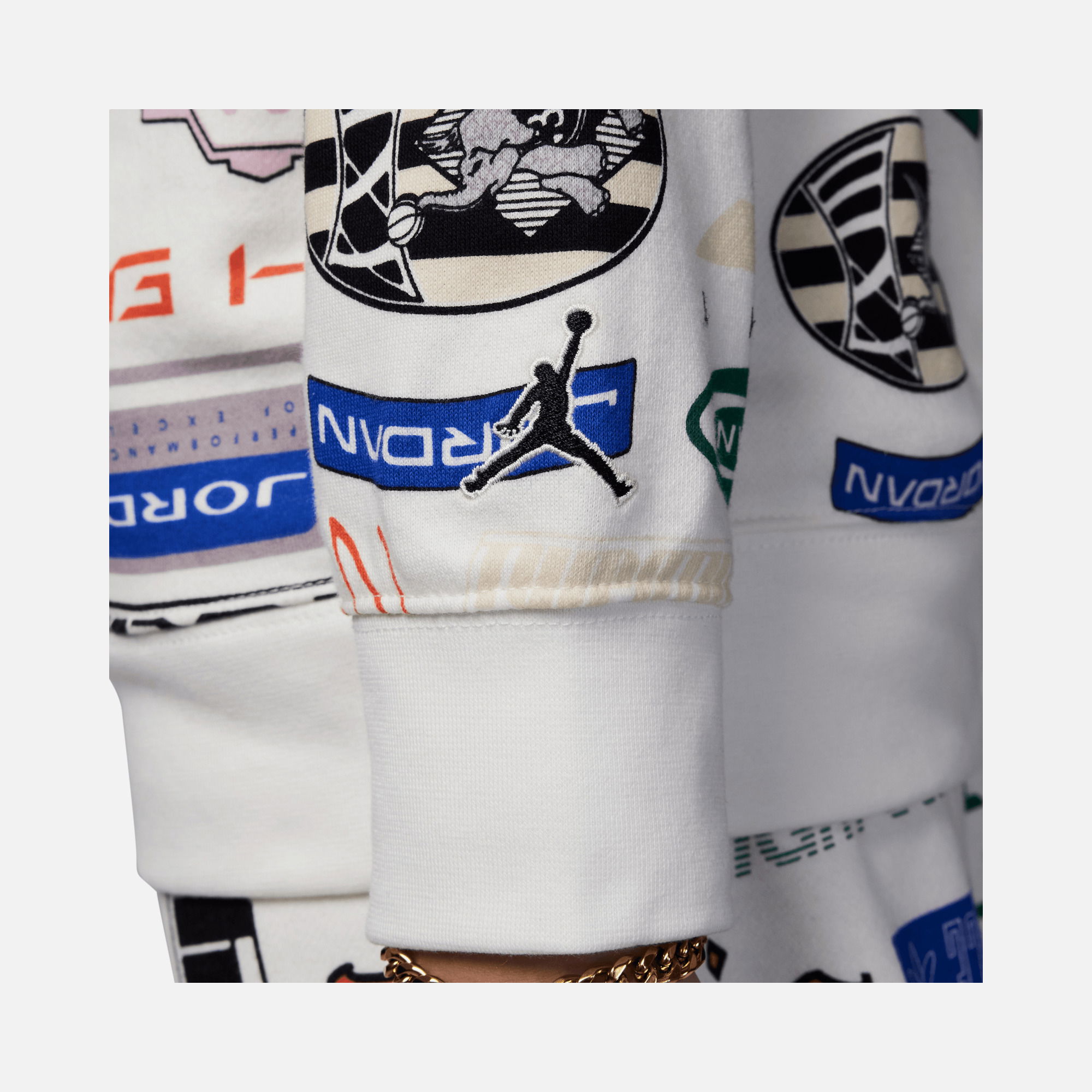 Nike Jordan Essentials All Over Printed Pullover Hooded Çocuk Sweatshirt