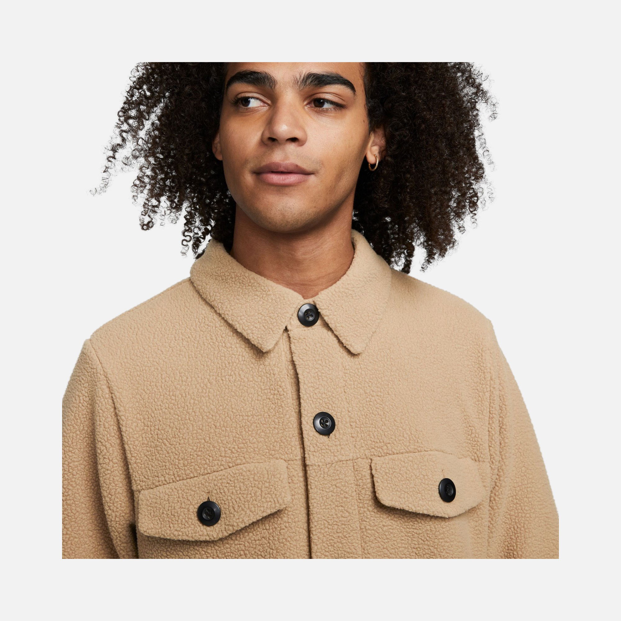 Nike Sportswear Sport Utility Sherpa Full-Length Button Erkek Ceket