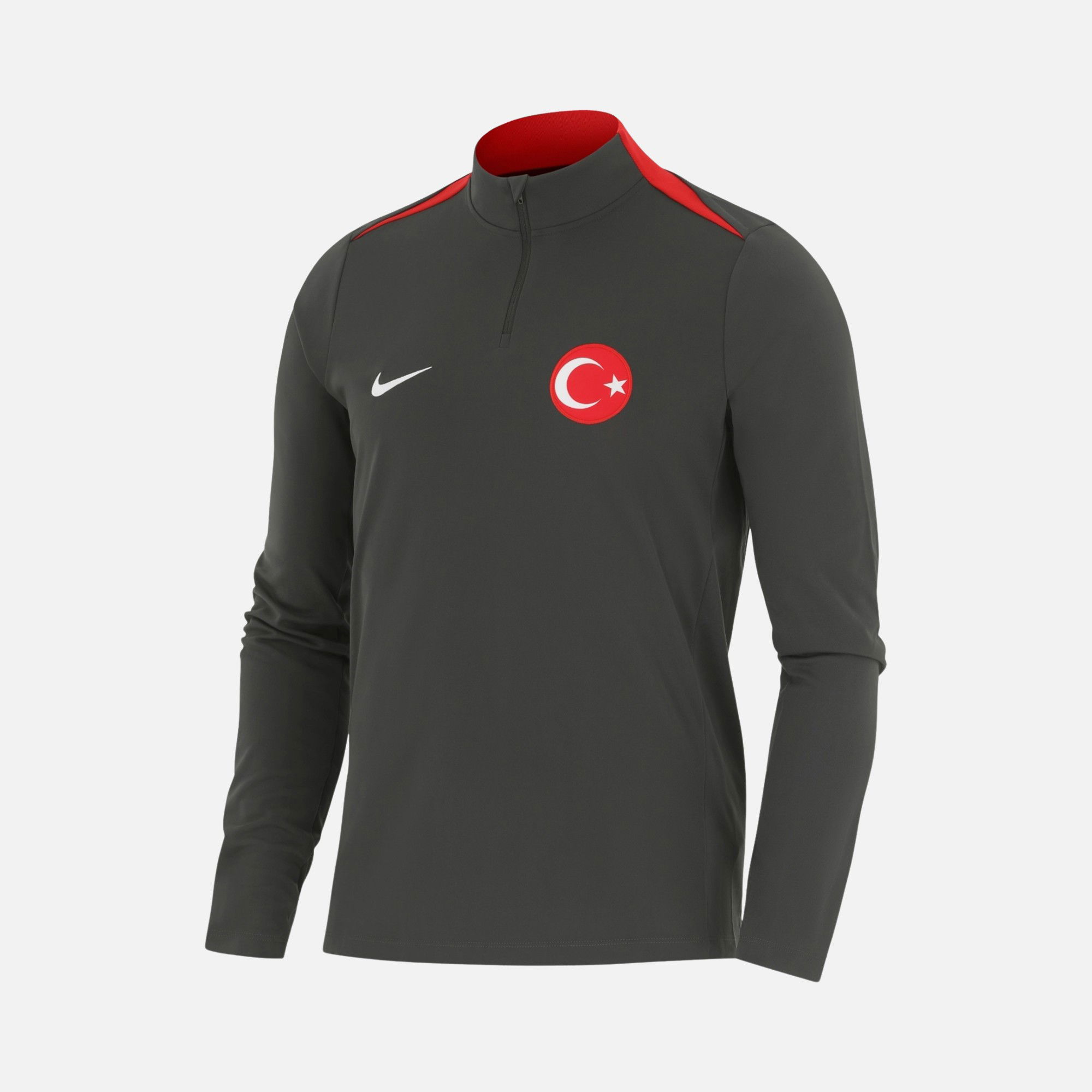 Nike Türkiye Dri-Fit Academy Drill Football Half-Zip Long- Sleeve Erkek Tişört
