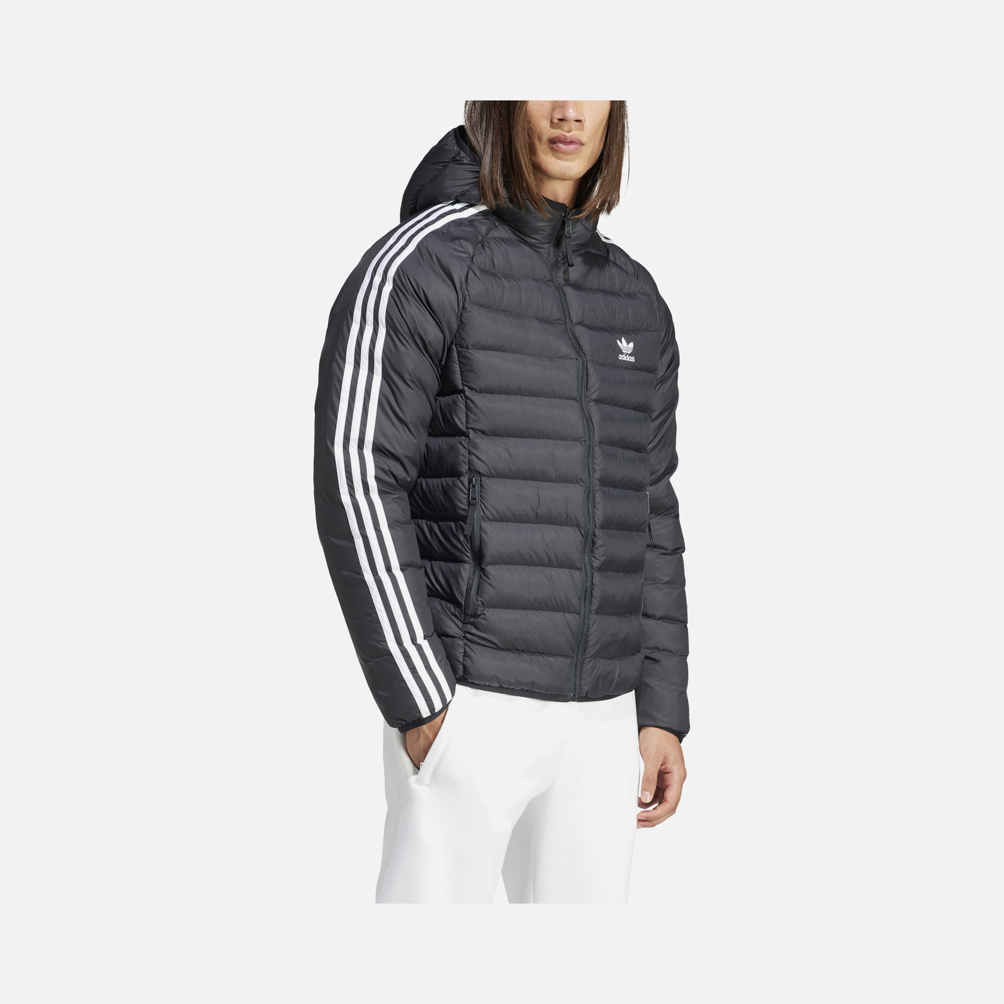 adidas Sportswear Padded 3-Stripes Full-Zip Hoodie Erkek Mont