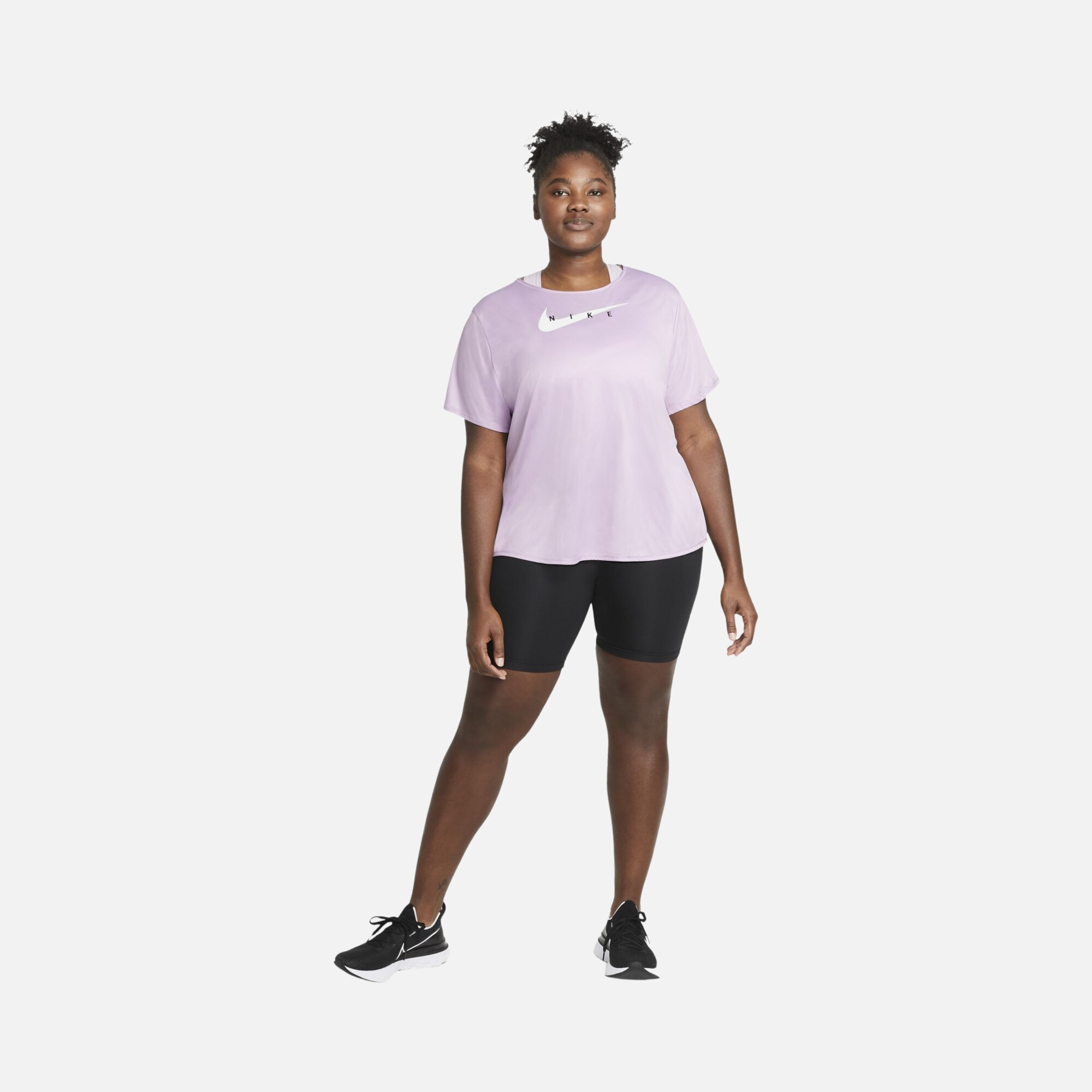 Nike Swoosh Run Short-Sleeve Running Top Kadın Tişört