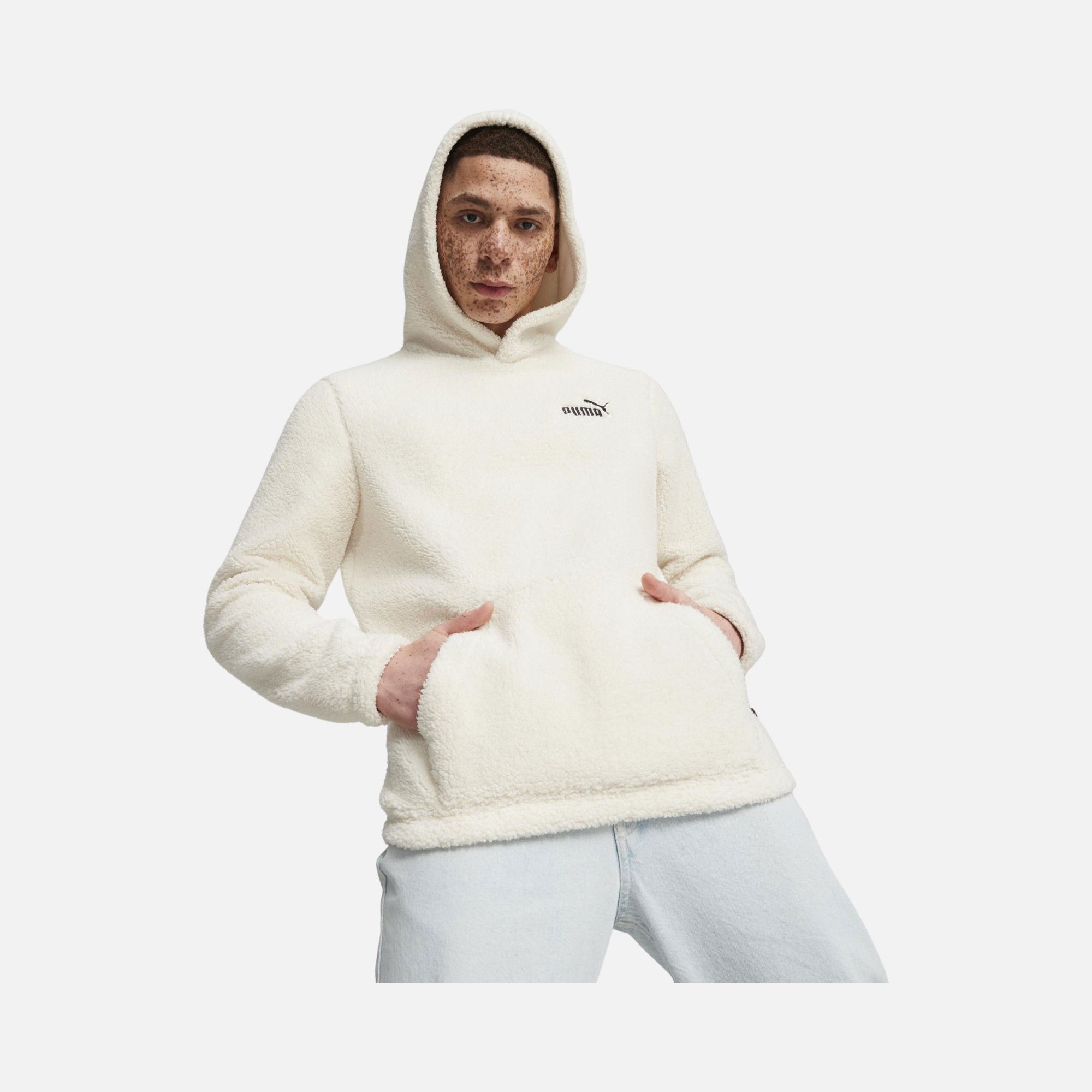 Puma Essentials Elevated Sherpa Hoodie Erkek Sweatshirt