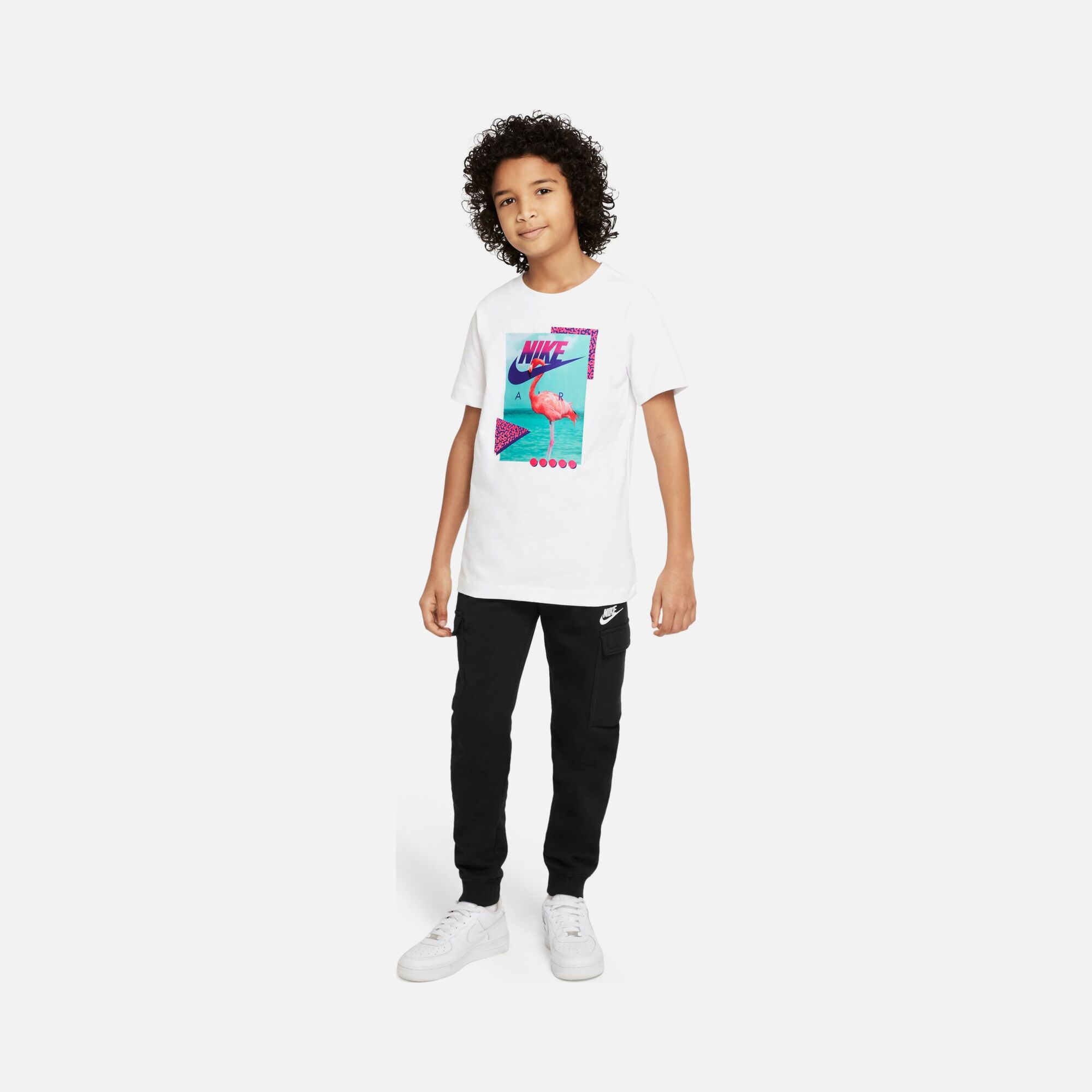 Nike Sportswear Beach Flamingo Photo Short-Sleeve (Boys') Çocuk Tişört
