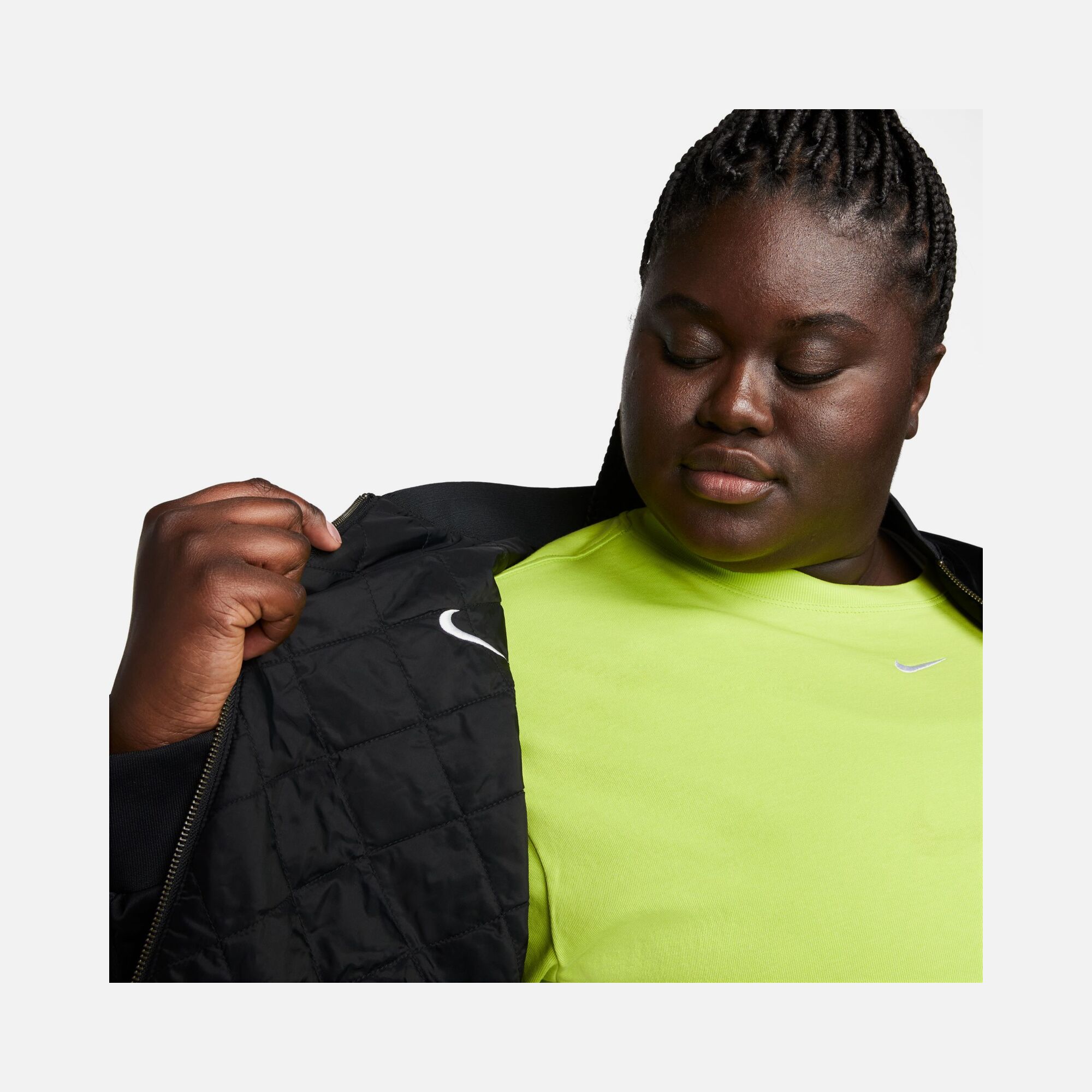 Nike Sportswear Reversible Varsity Bomber Full-Zip (Plus Size) Kadın Ceket